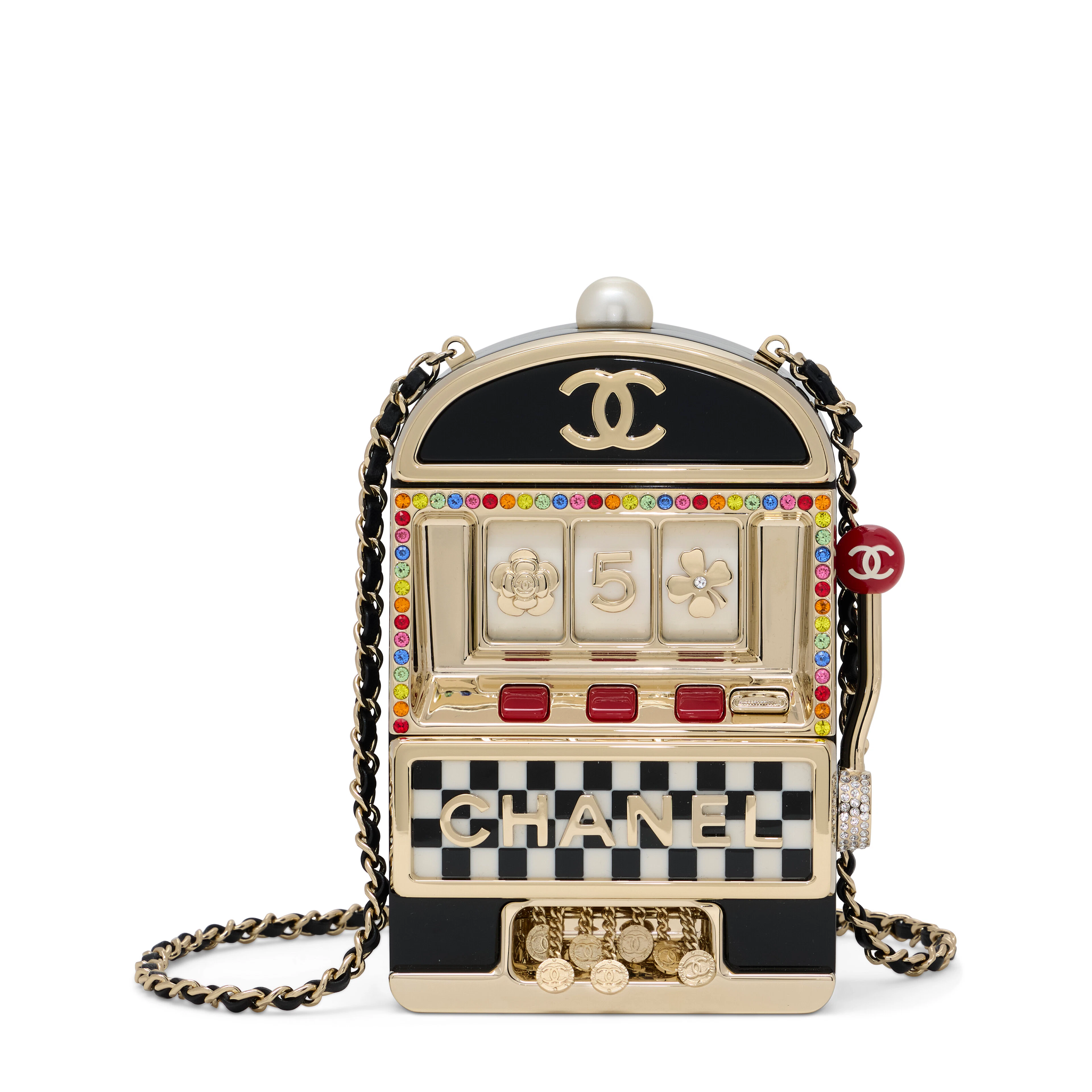 A RUNWAY SLOT MACHINE MINAUDIÈRE BAG