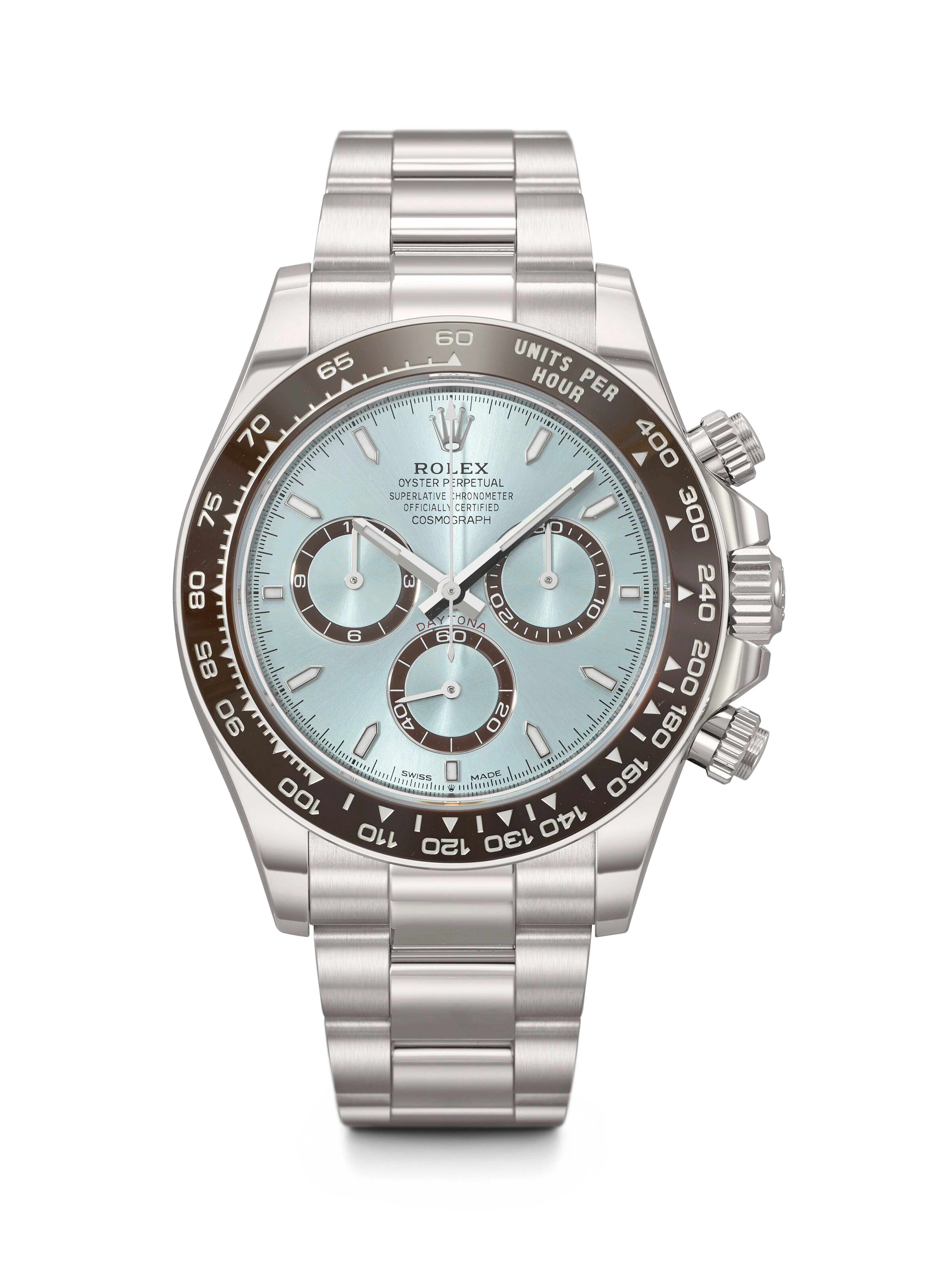 Rolex. A Heavy and Coveted Platinum Automatic Chronograph Wristwatch