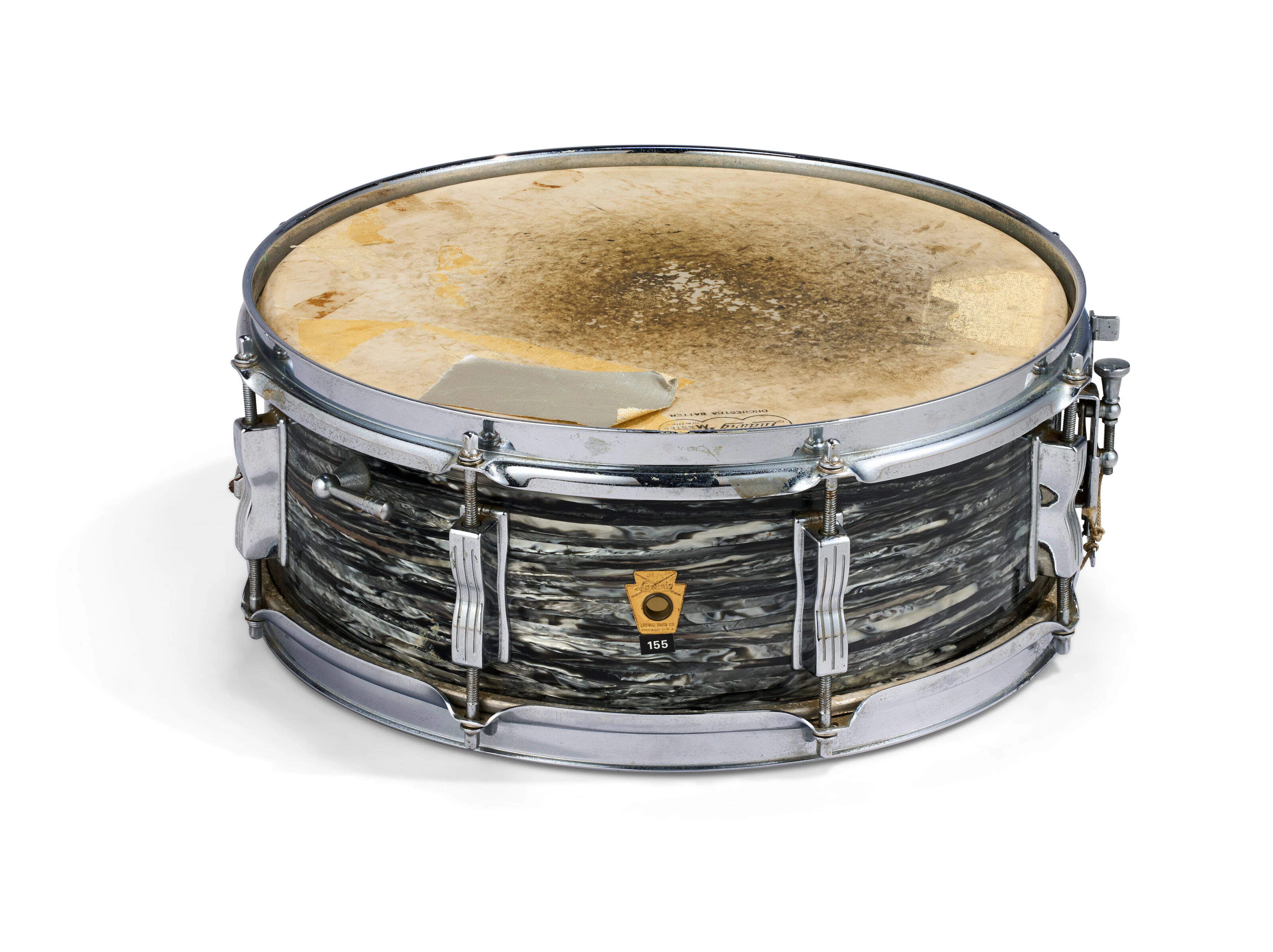 THE BEATLES: RINGO STARR'S SNARE DRUM FROM HIS SECOND LUDWIG DRUM KIT