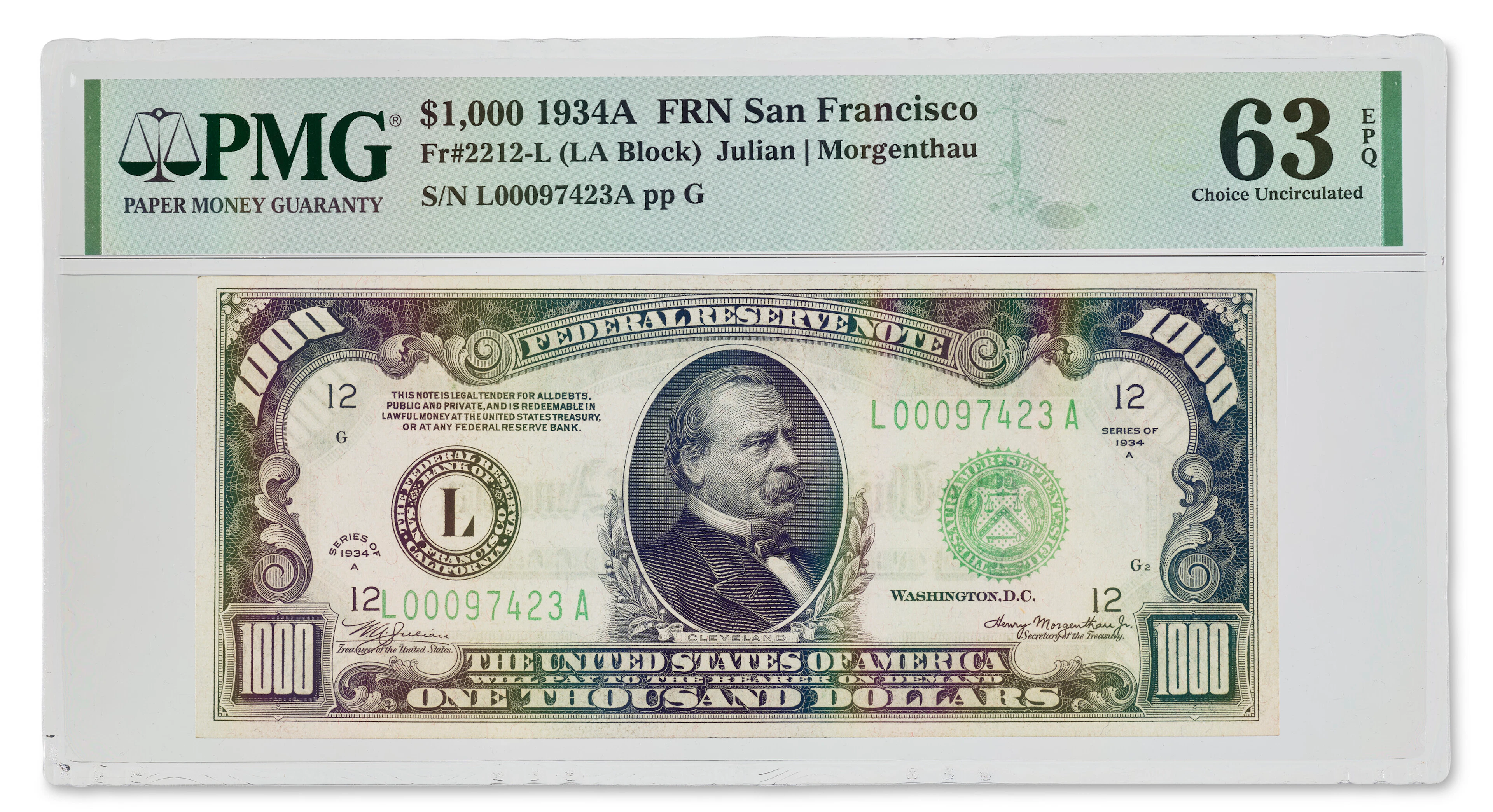 $1,000 Federal Reserve Note