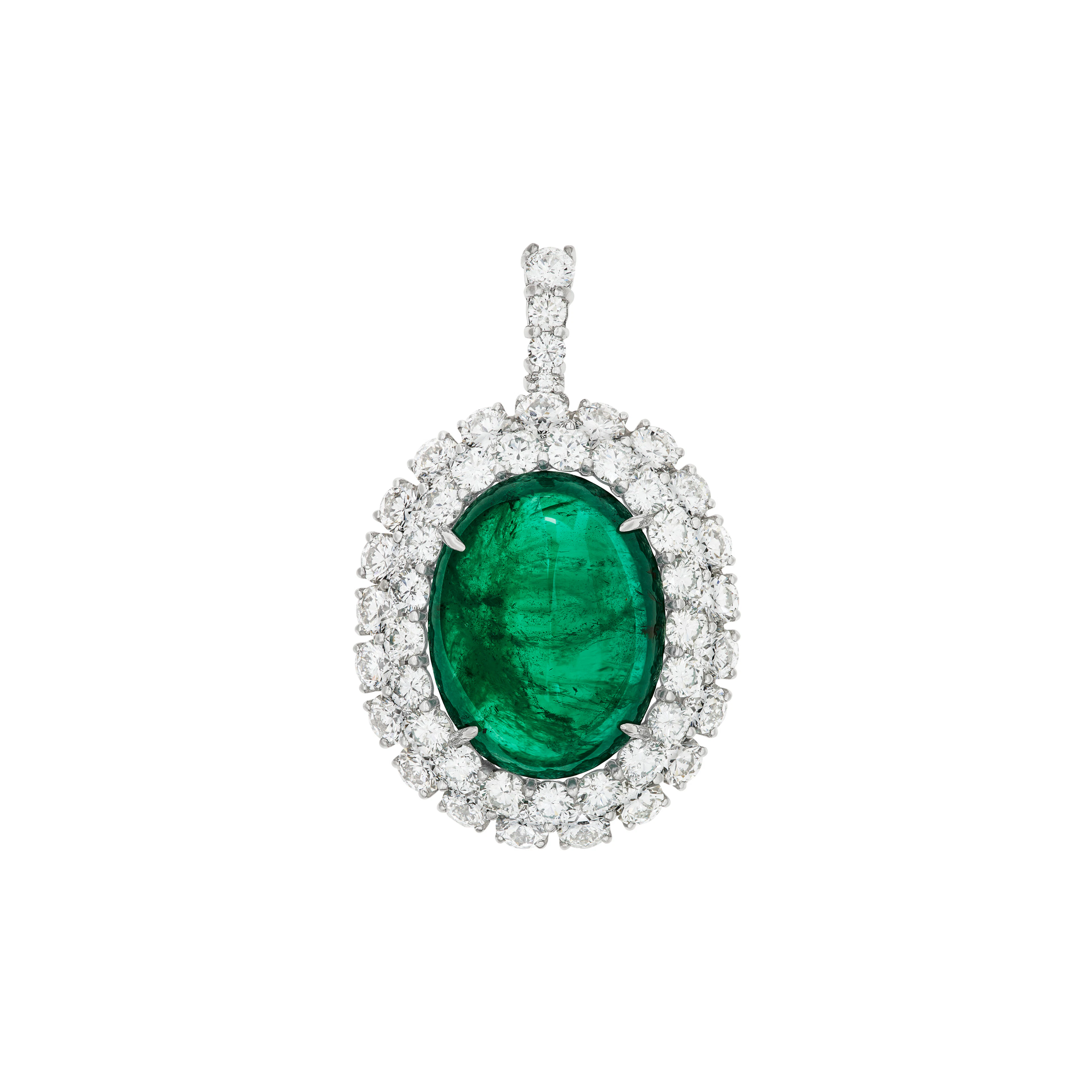 Piranesi Emerald and Diamond Pendant