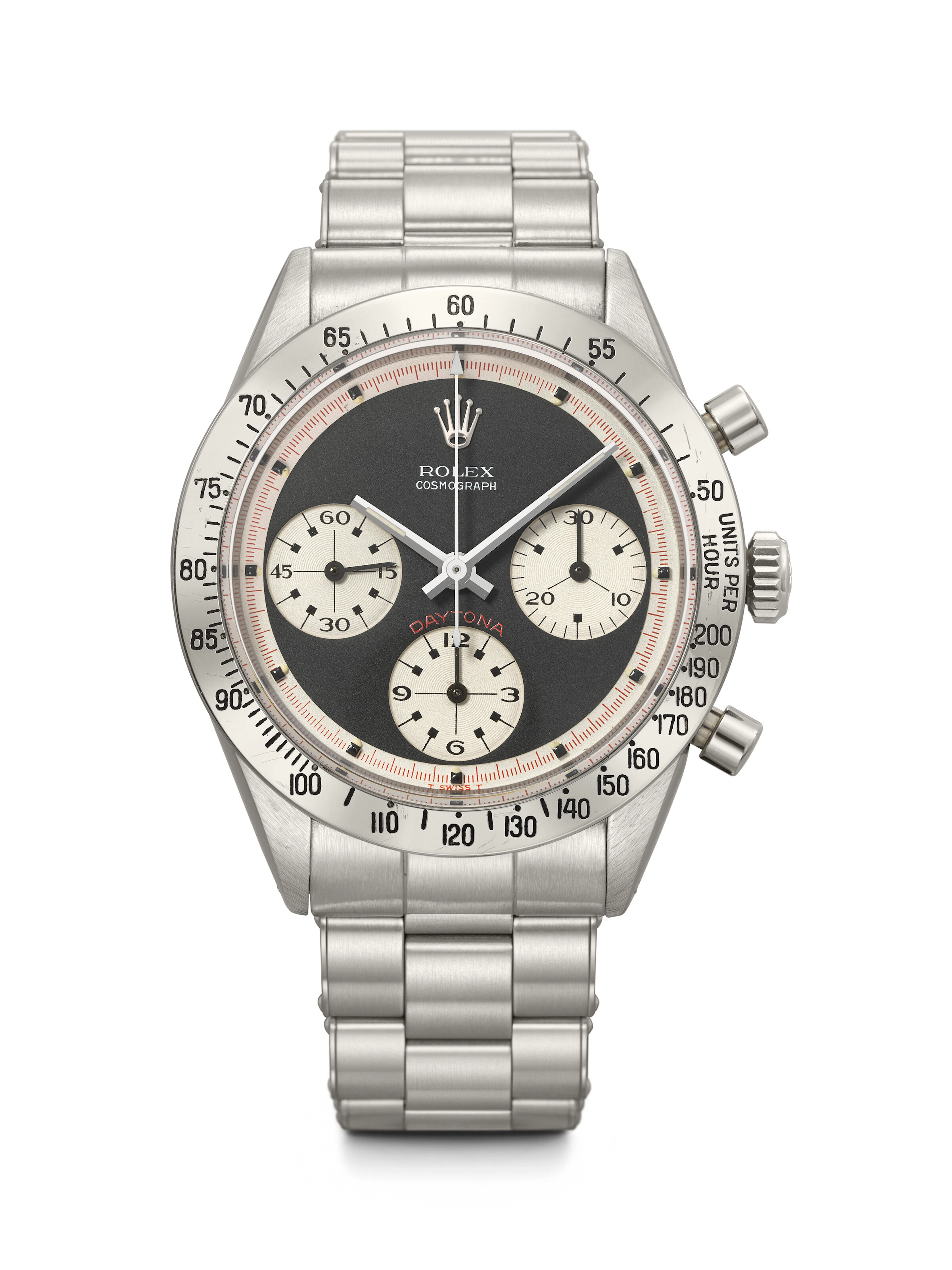 ROLEX. AN ICONIC AND ATTRACTIVE STAINLESS STEEL CHRONOGRAPH WRISTWATCH