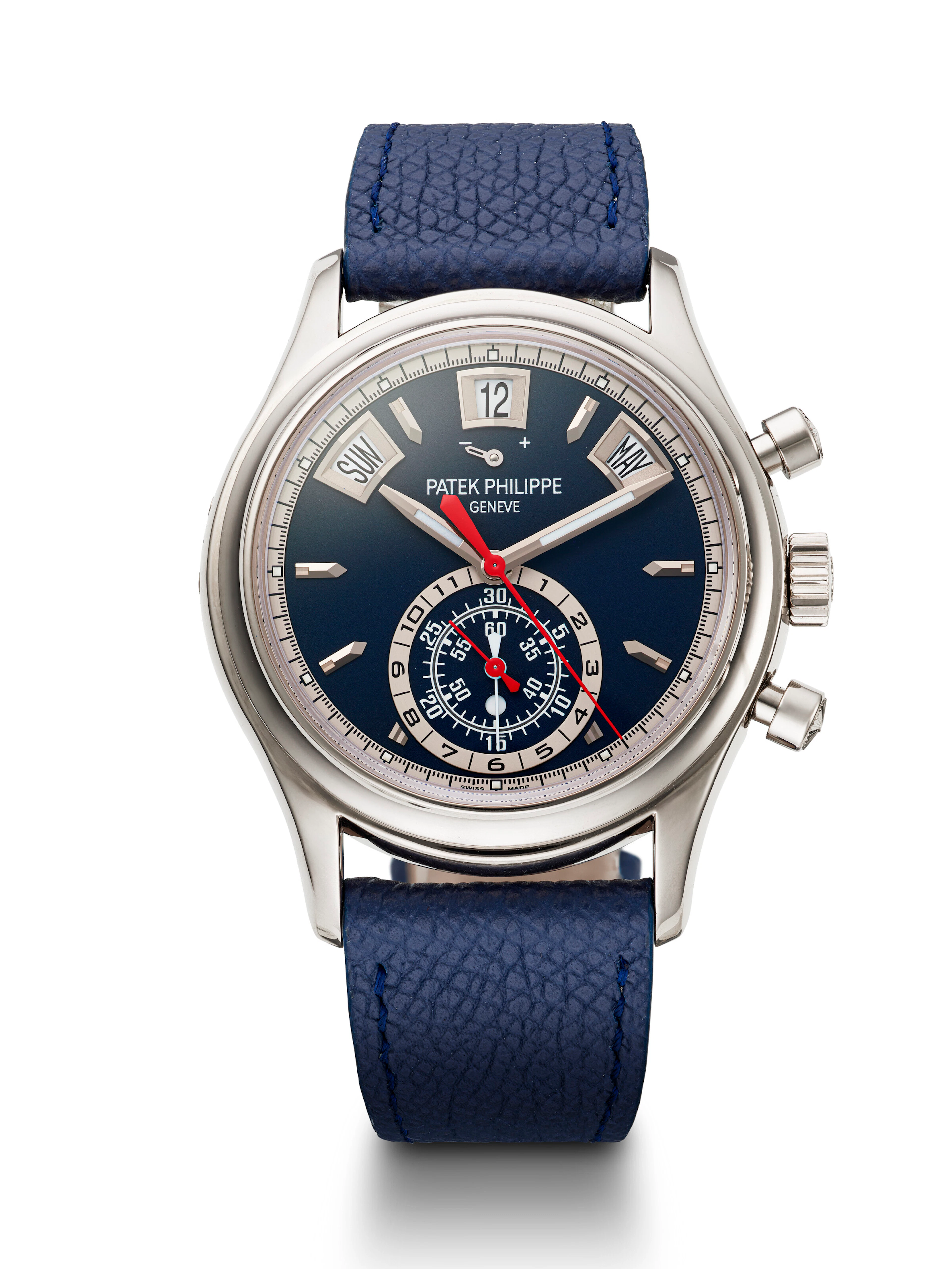 Patek Philippe, White Gold Annual Calendar Flyback Chronograph Wristwatch