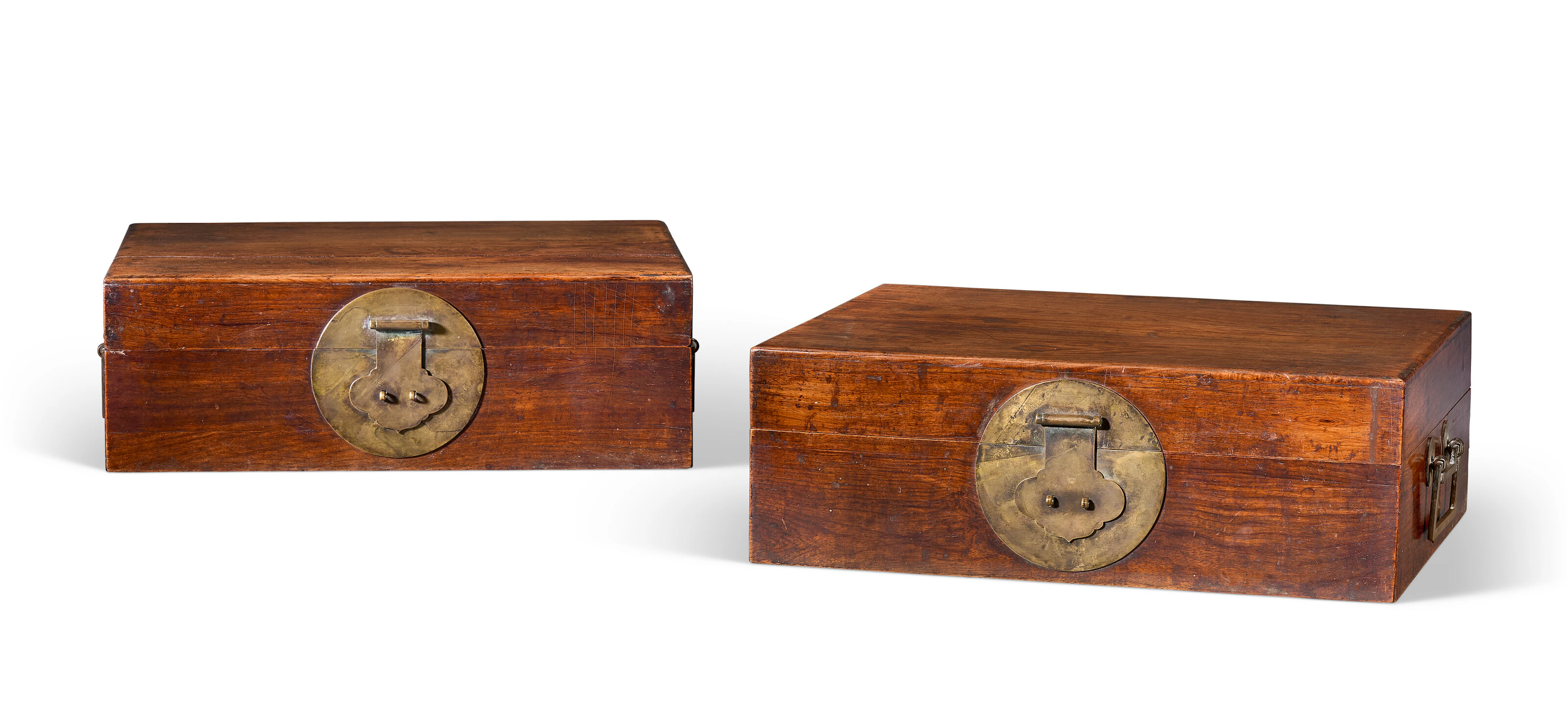 A Large Pair of Huanghuali Document Boxes
