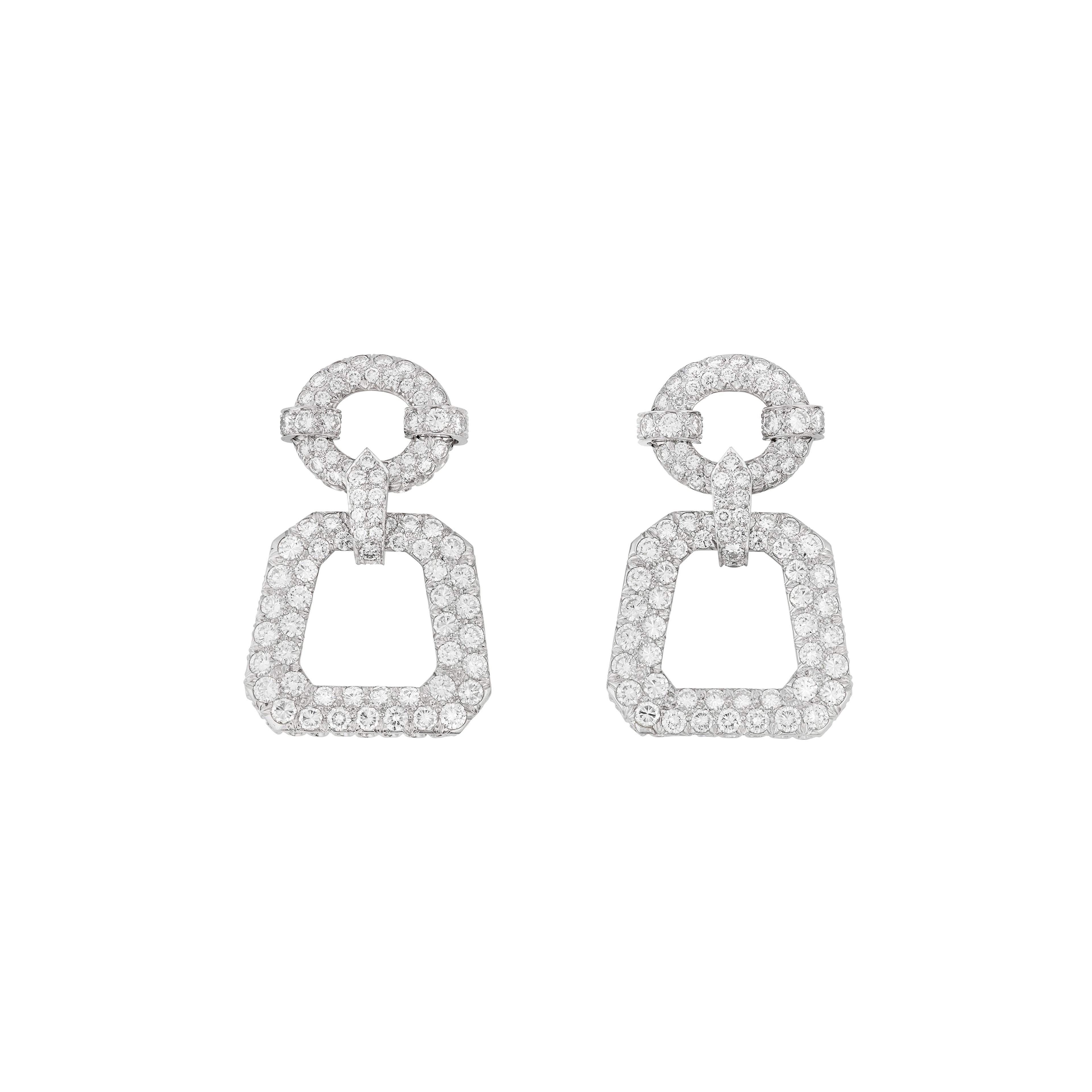 David Webb Diamond Earrings