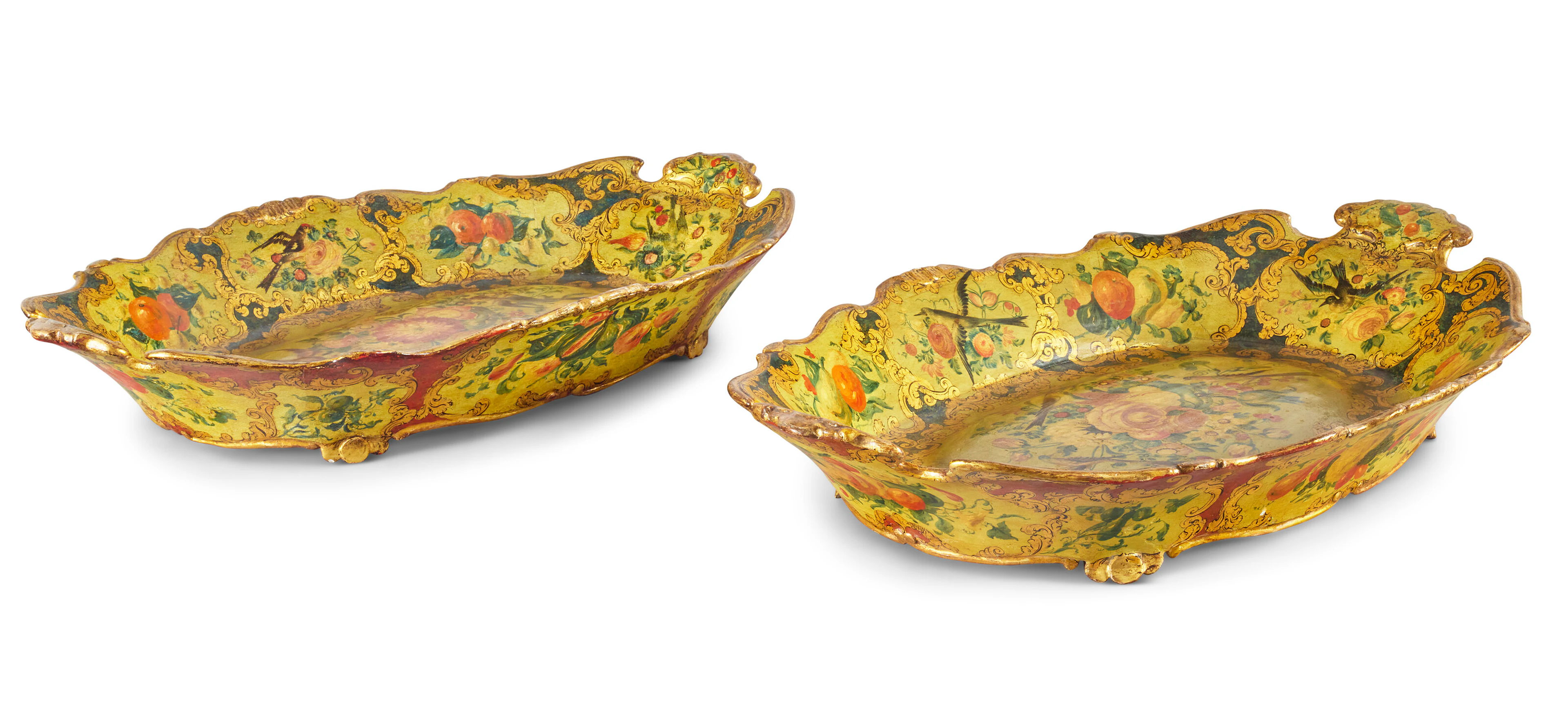 Paire De Plateaux D'époque Rococo