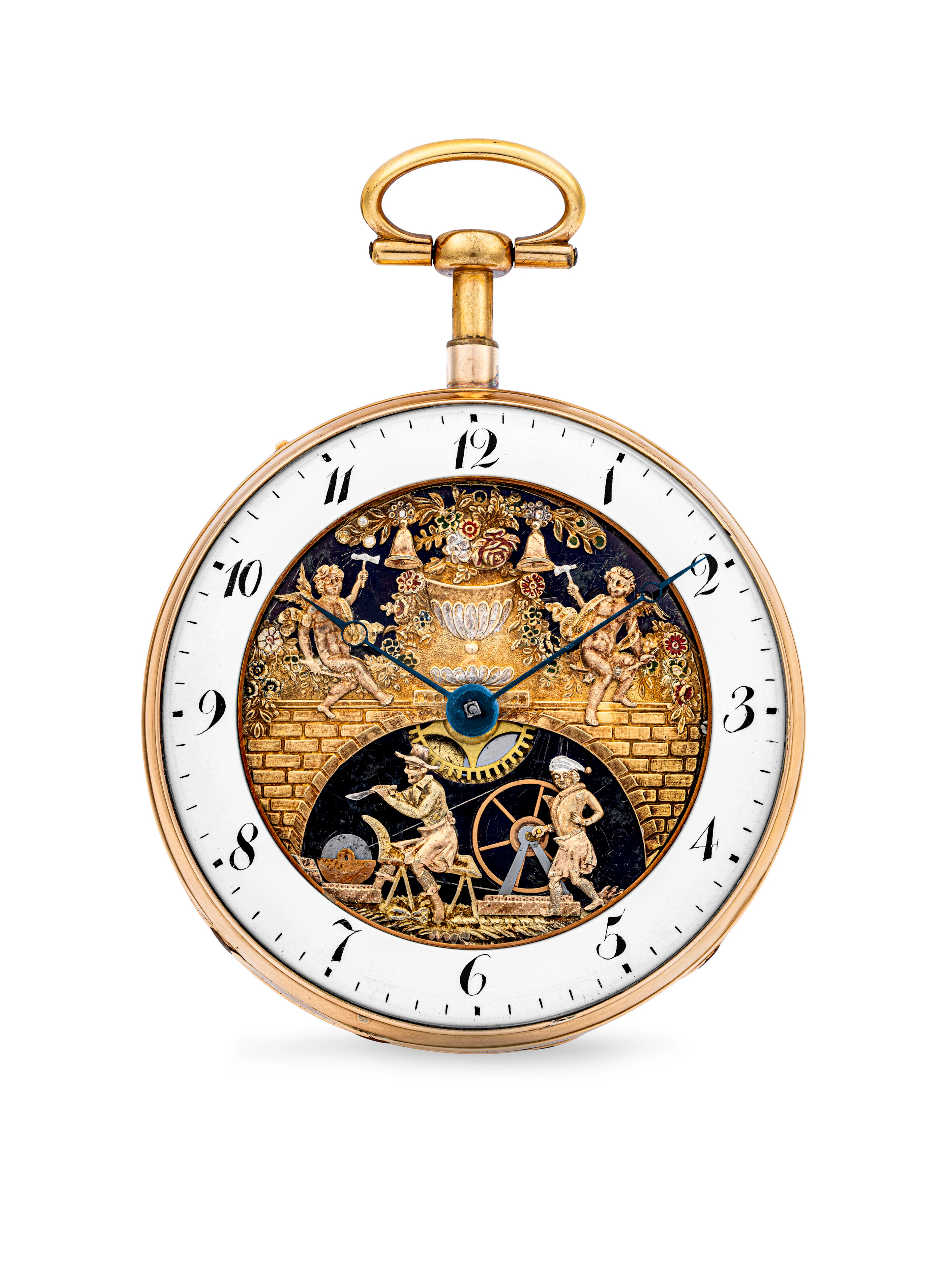 JAQUET DROZ. A COMPLICATED AND WELL PRESERVED PINK GOLD QUARTER REPEATING