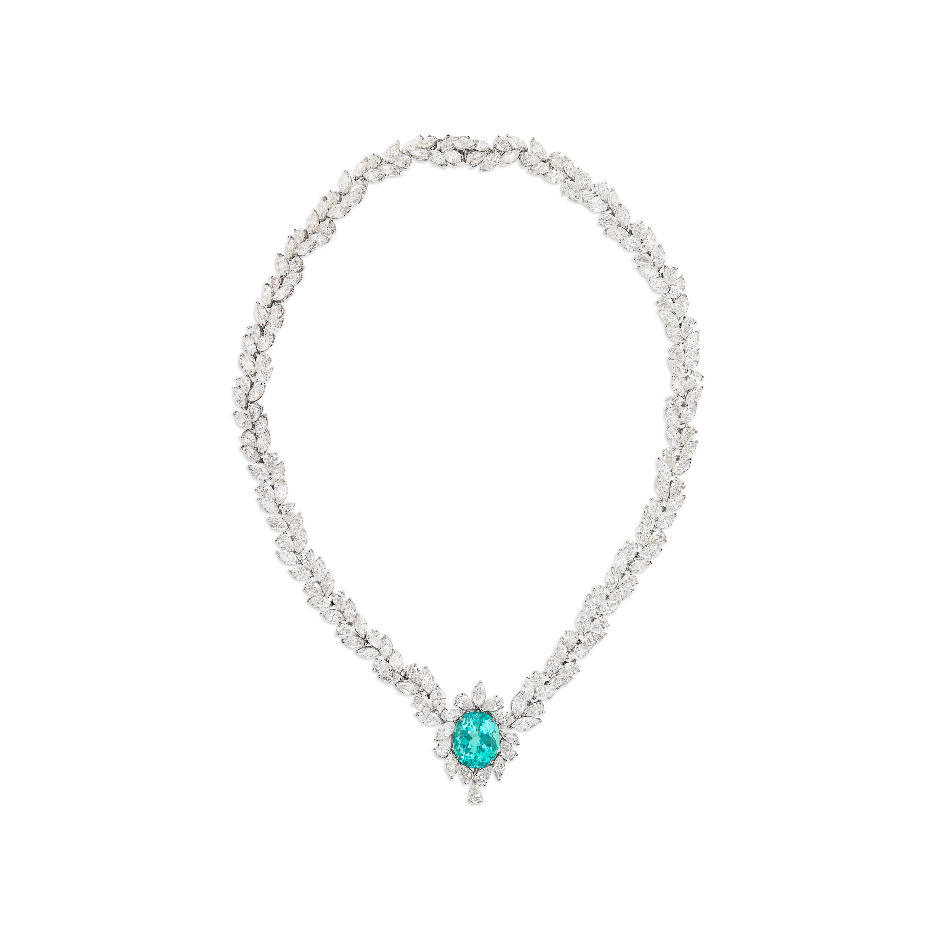 Tourmaline and Diamond Necklace