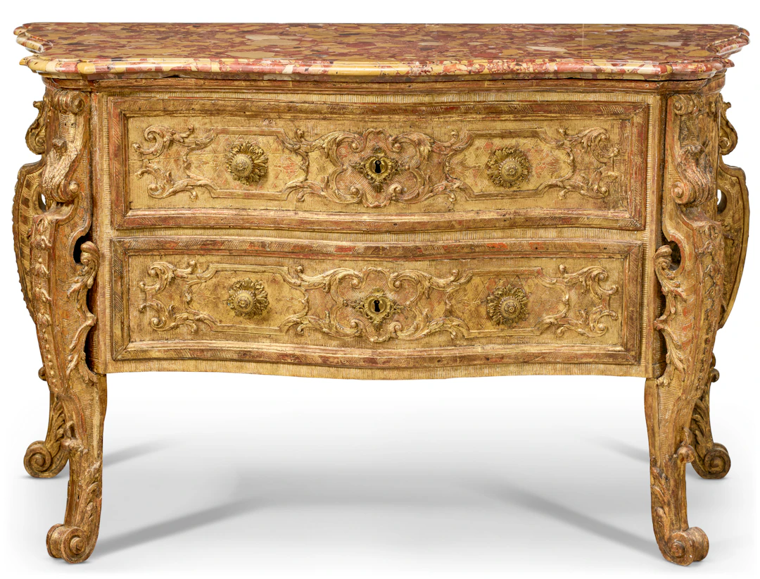 A South German Giltwood Commode