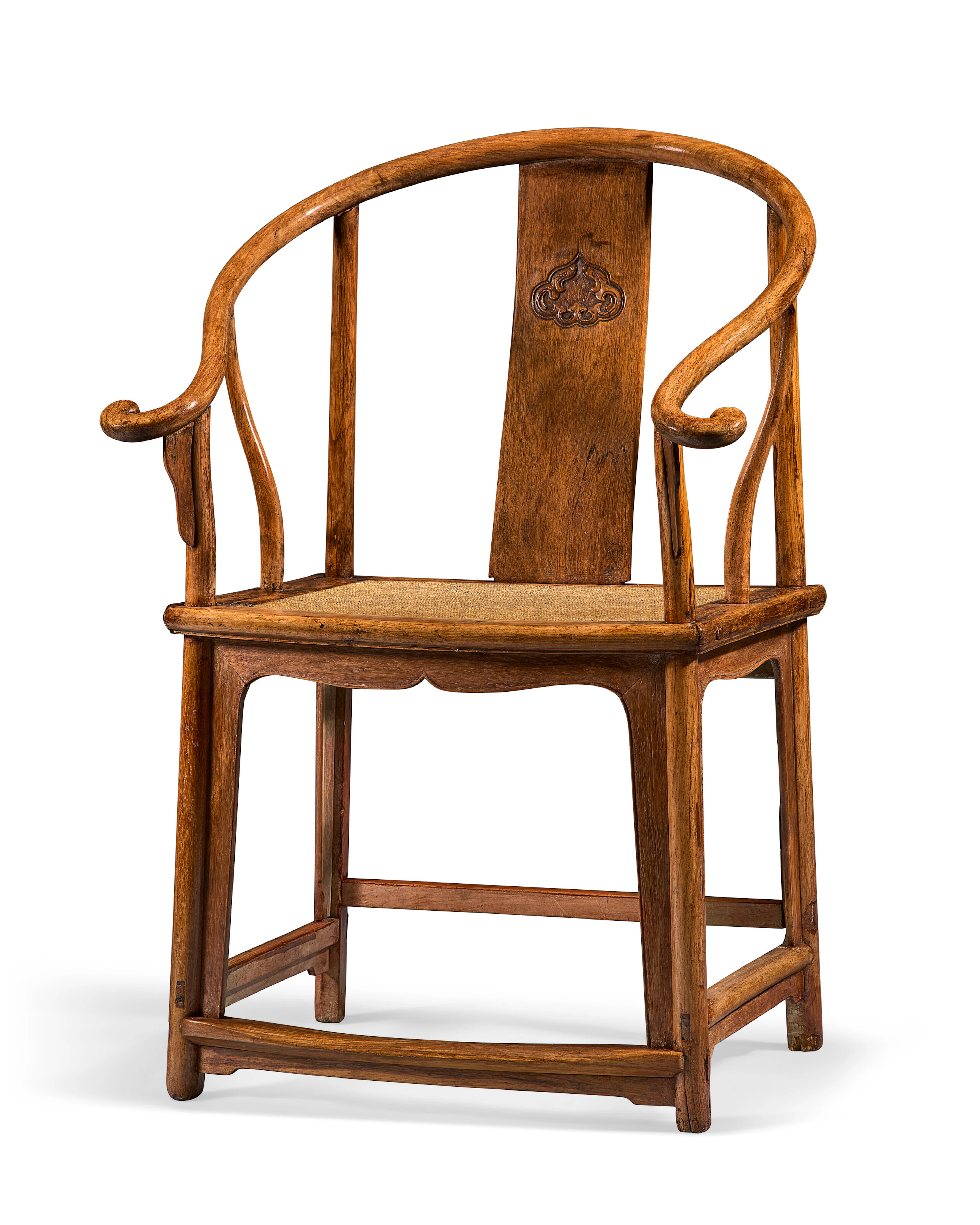 A Very Rare Huanghuali Horseshoe-Back Armchair