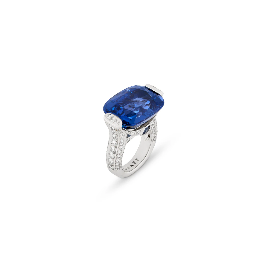 Graff Sapphire and Diamond Ring