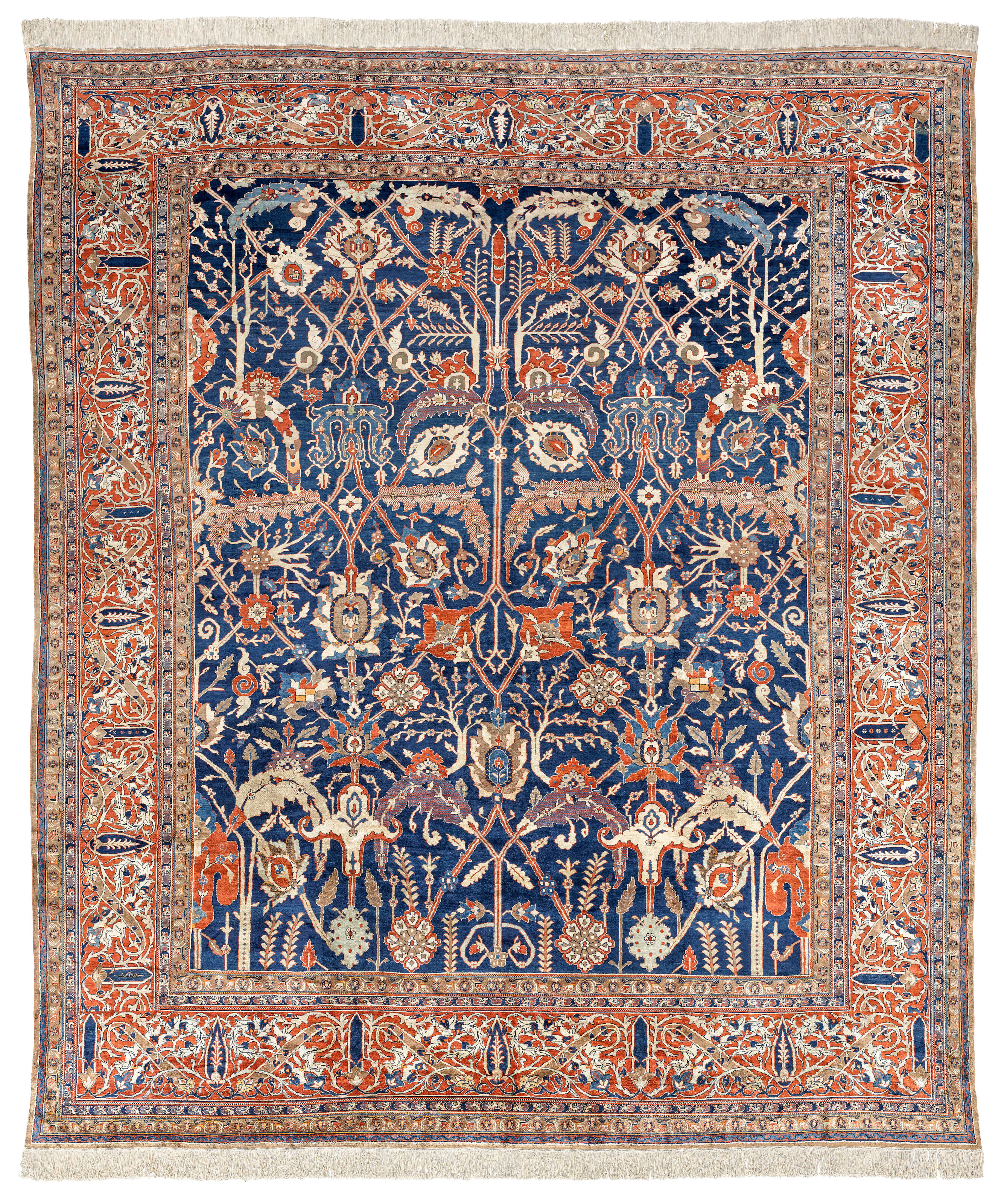 A Silk Heriz Carpet