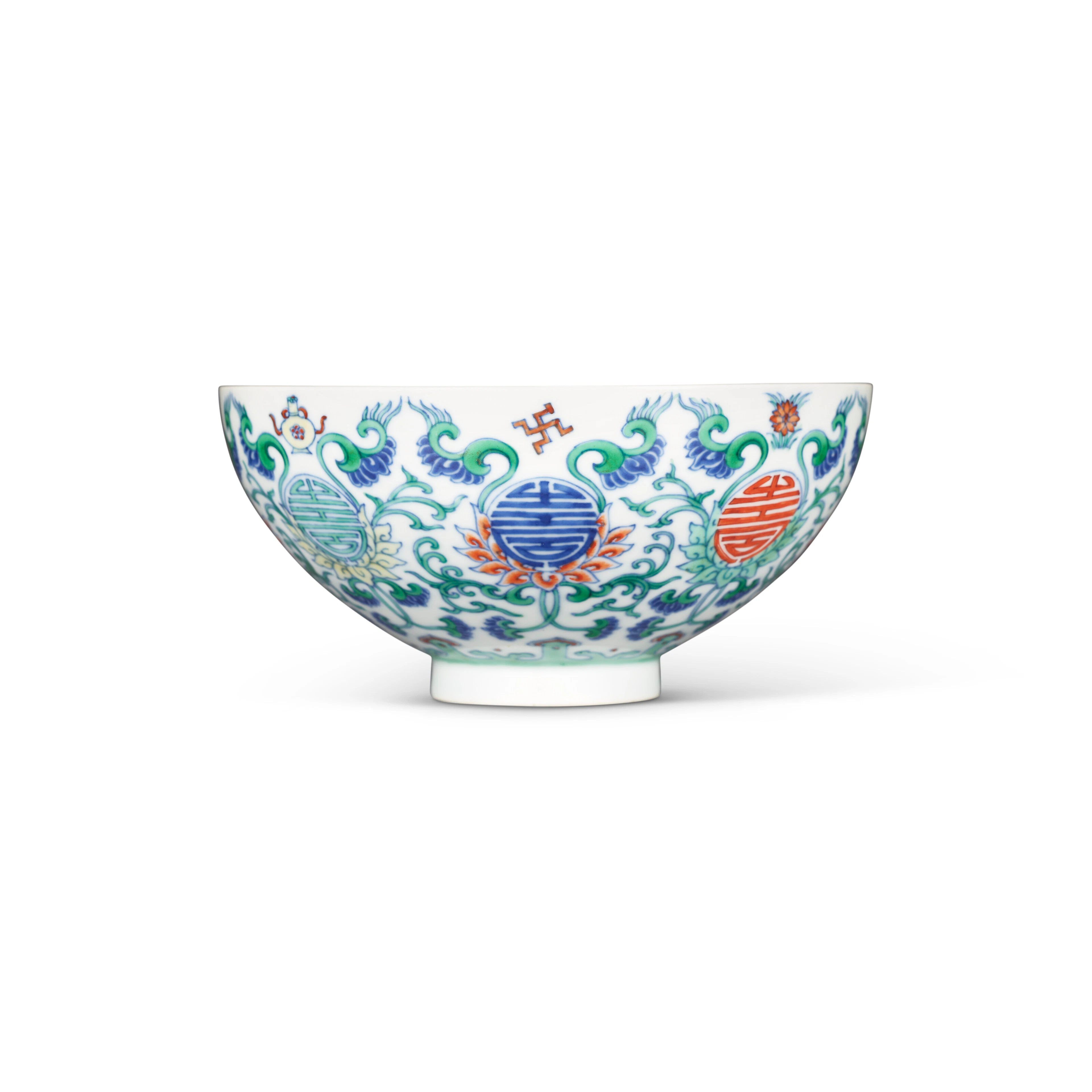 A Rare Doucai ‘Lotus and Shou ’ Bowl