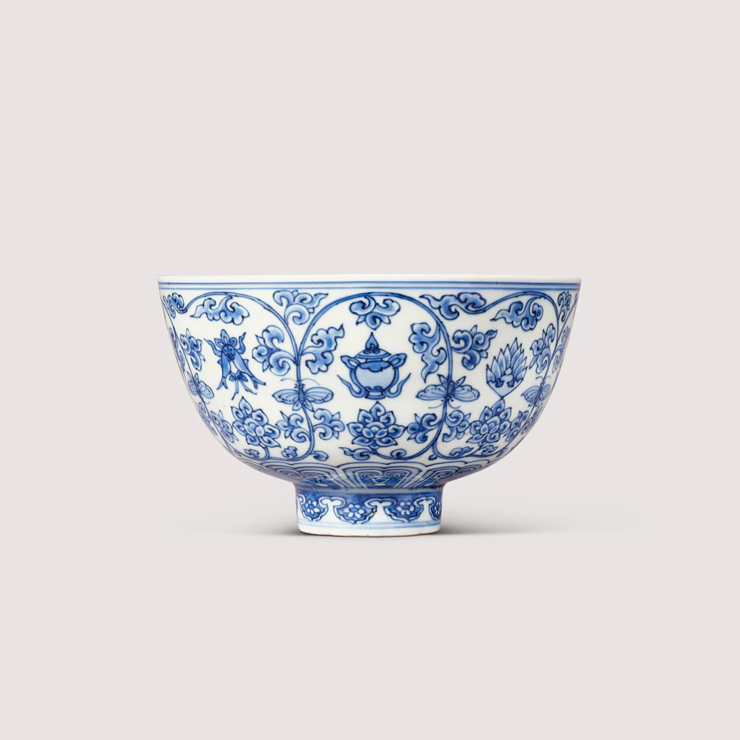 A Rare Blue and White ‘ Bajixiang ’ Bowl