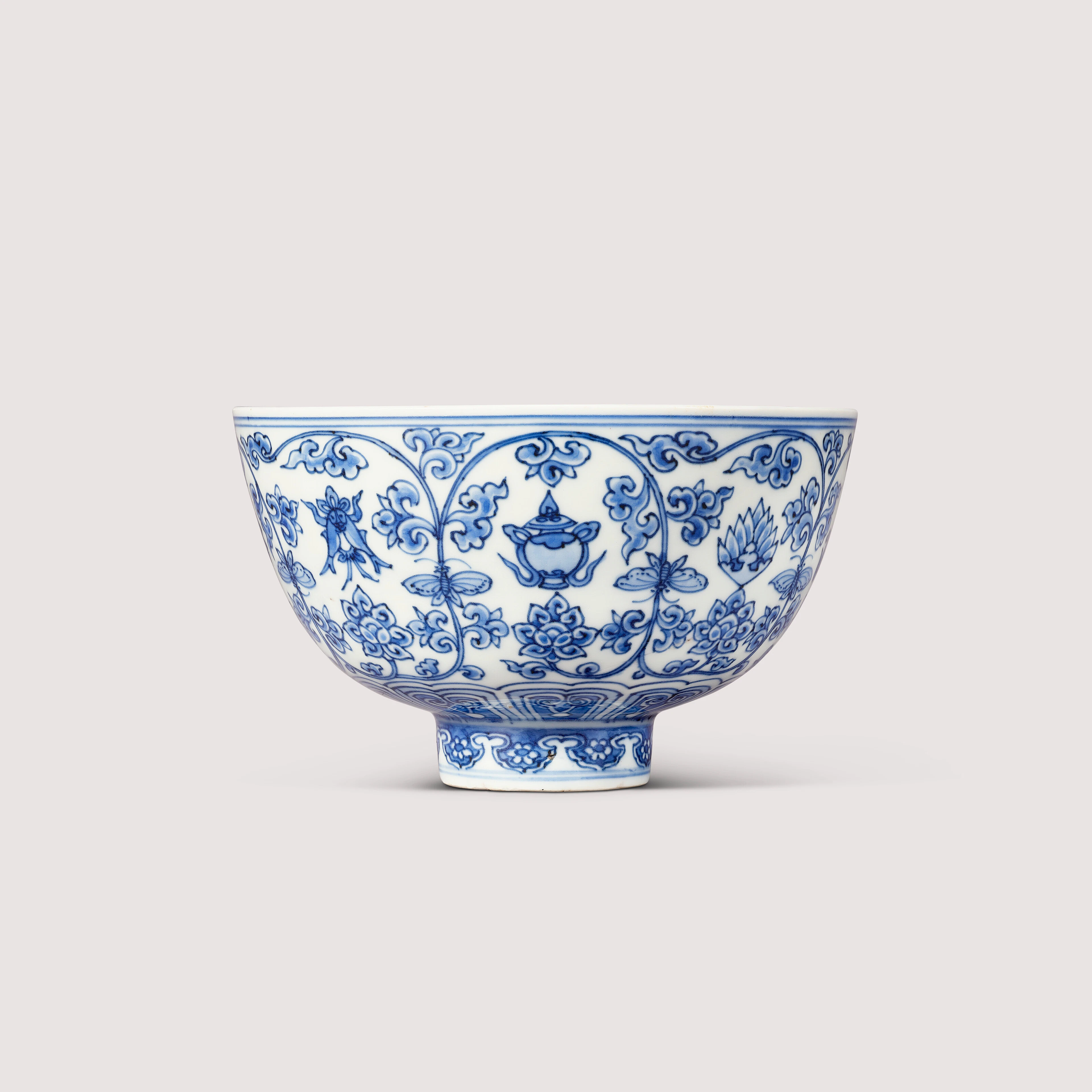 A Rare Blue and White ‘ Bajixiang ’ Bowl