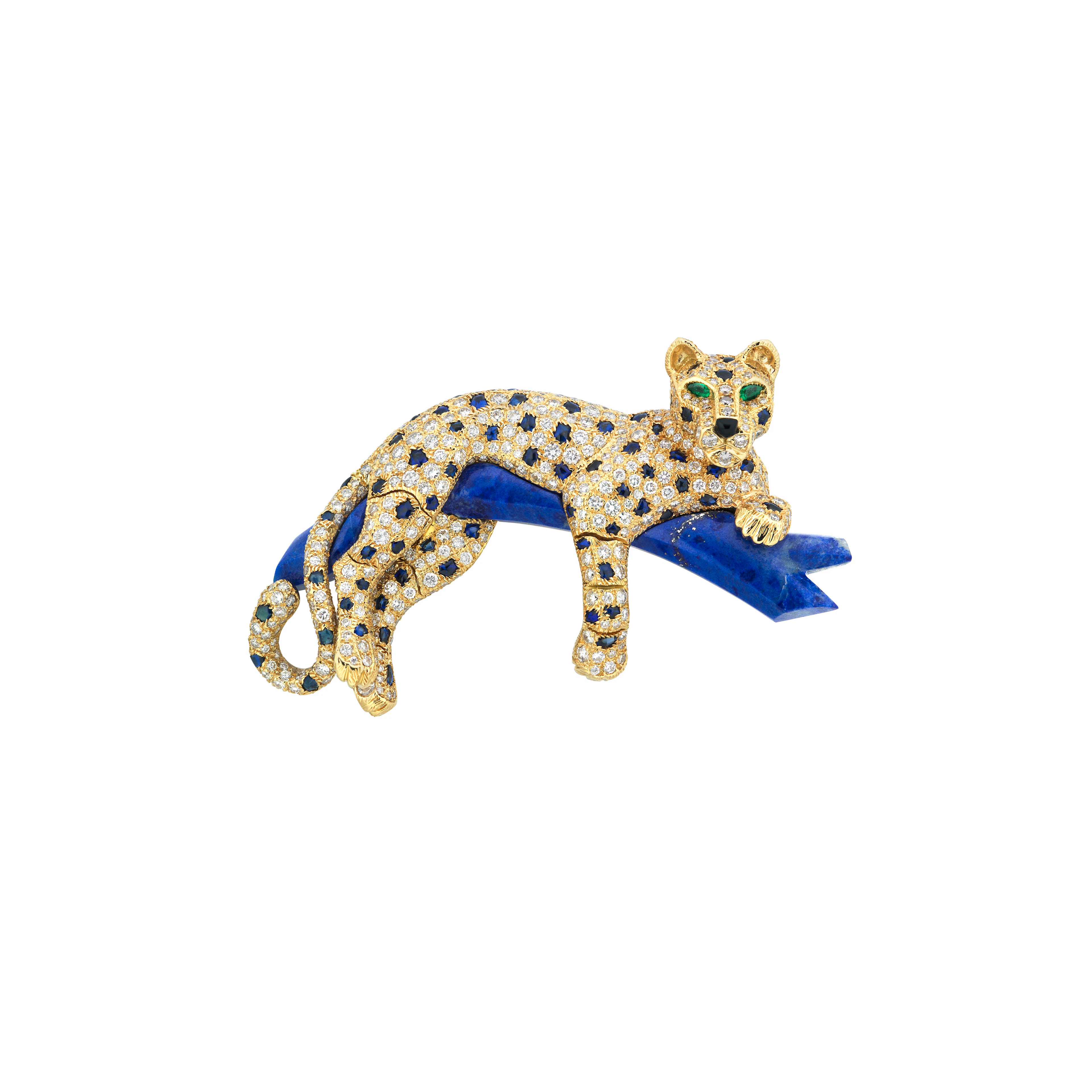 CARTIER MULTI-GEM 'PANTHÈRE' BROOCH