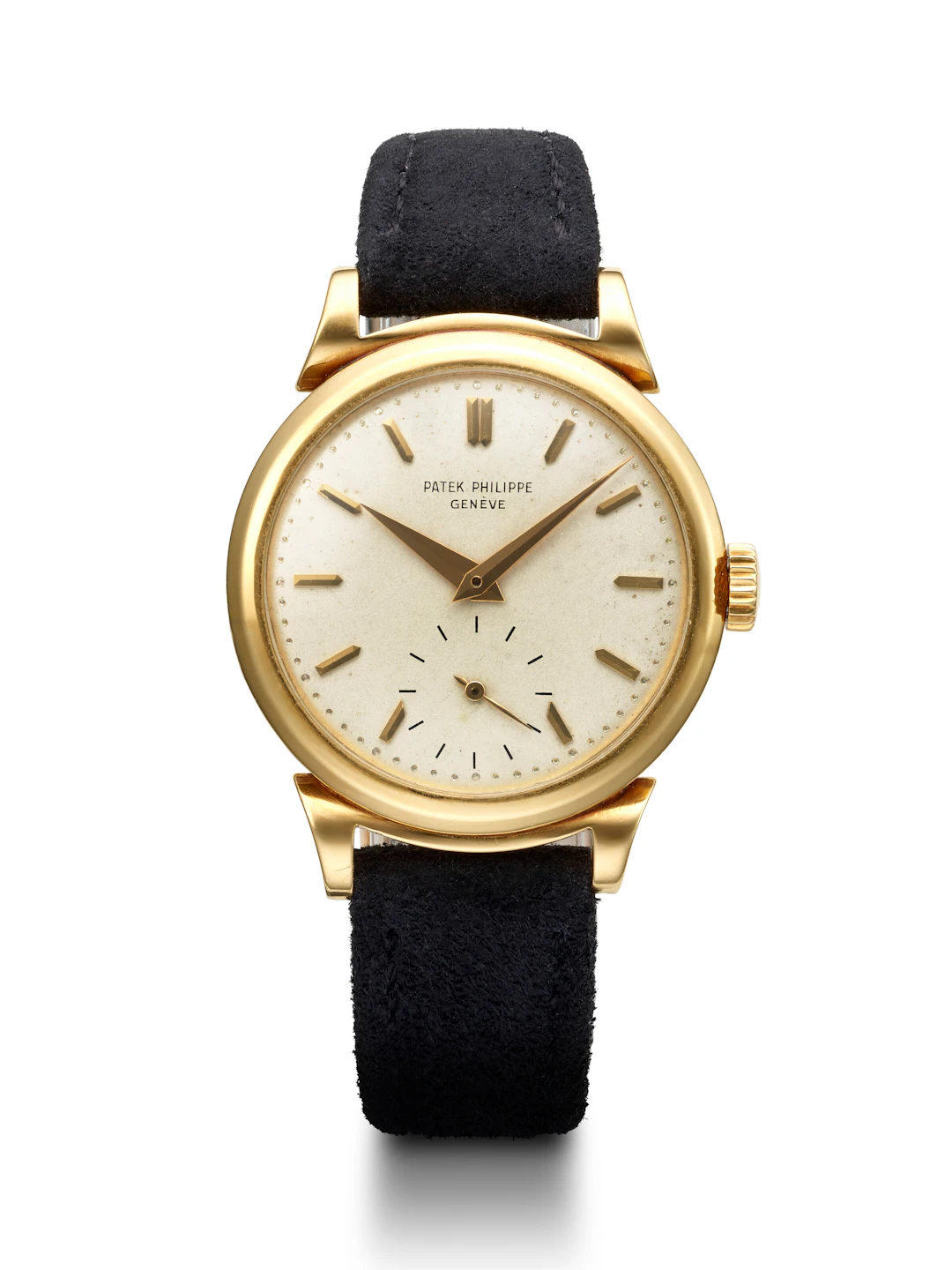 Patek Philippe, Yellow Gold Wristwatch with Scroll Lugs, Ref. 1491