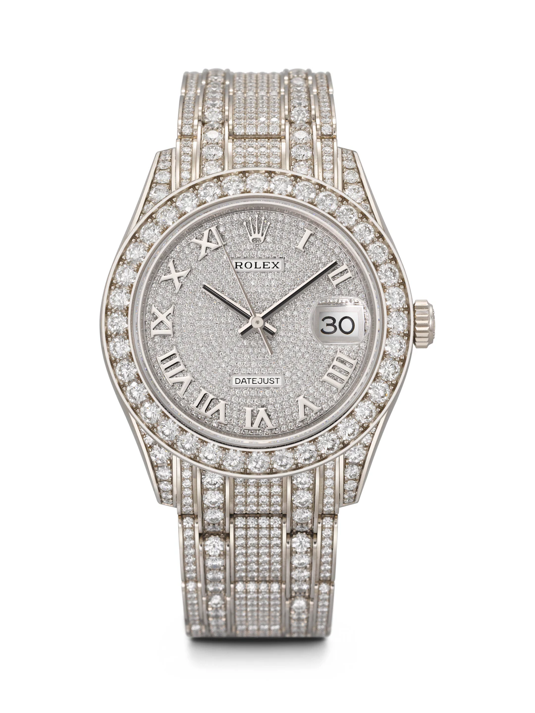 Rolex. A Dazzling 18K White Gold and Diamond-Set Automatic Wristwatch
