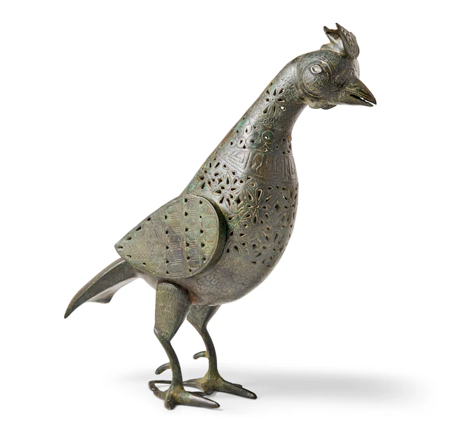 A Bronze Incense Burner in the Form of a Gamecock