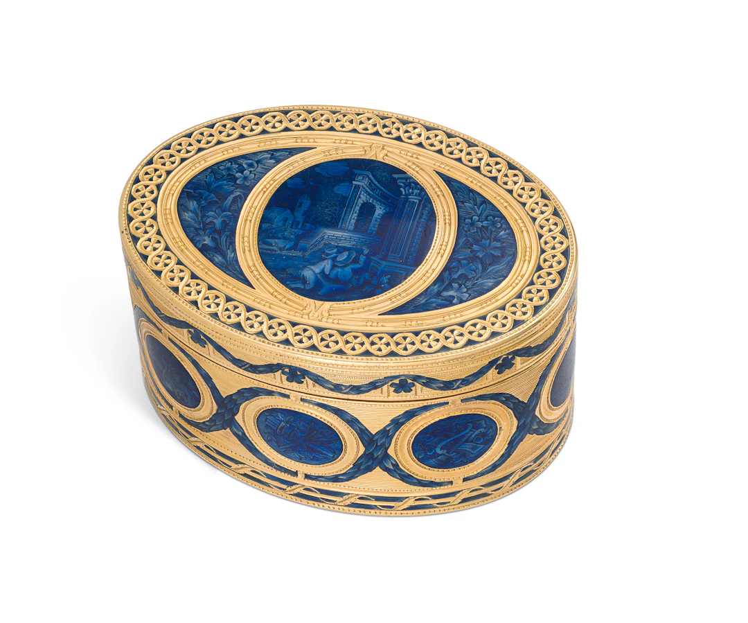 Louis Xv Enamelled Gold Lady Snuff-Box, by Ambroise-Nicolas Cousinet