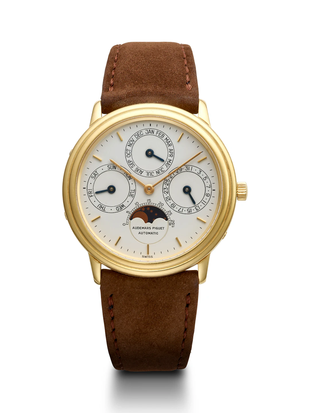 Audemars Piguet, Yellow Gold Perpetual Calendar Wristwatch, Ref. 5548Ba