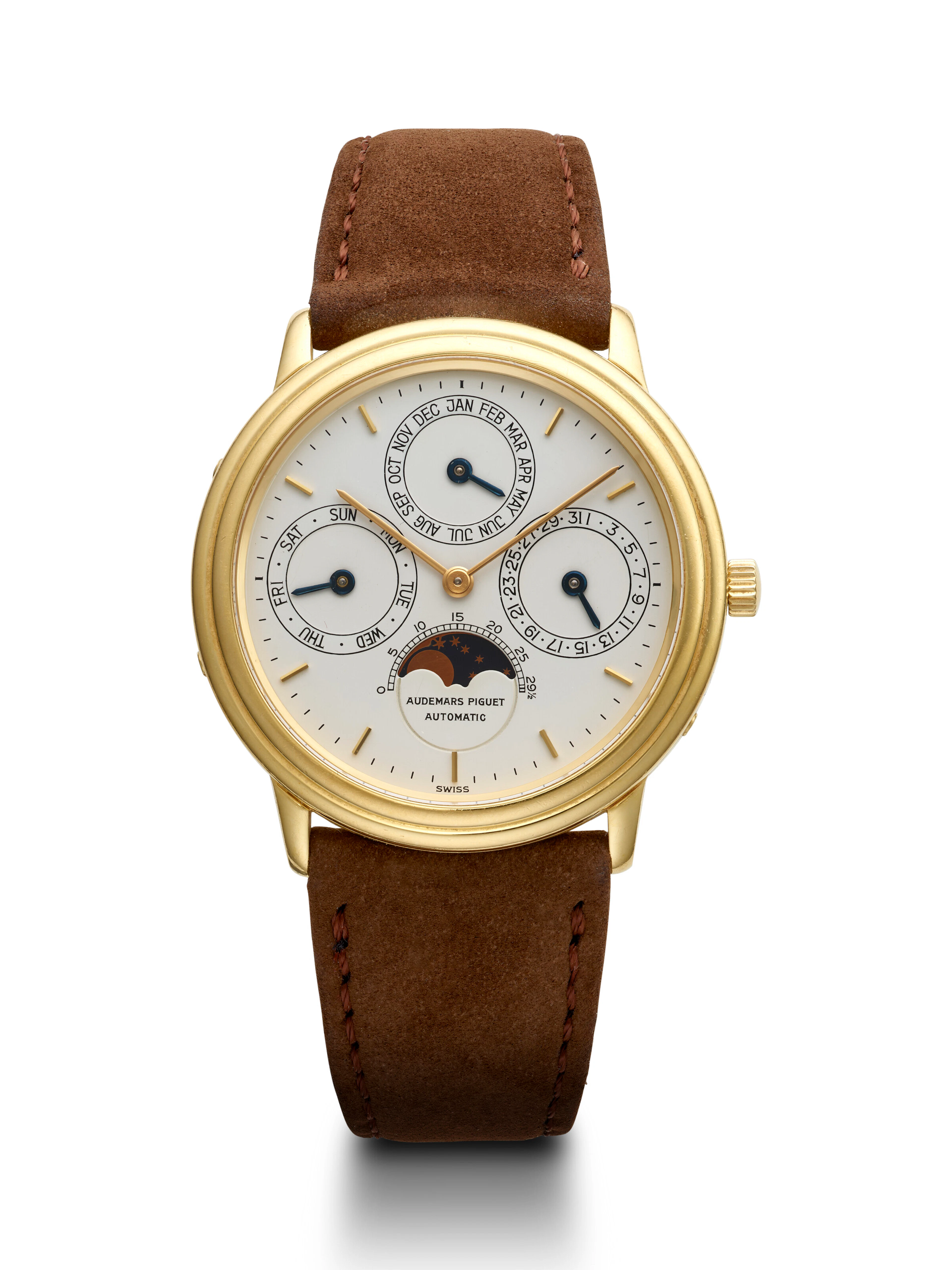 Audemars Piguet, Yellow Gold Perpetual Calendar Wristwatch, Ref. 5548Ba