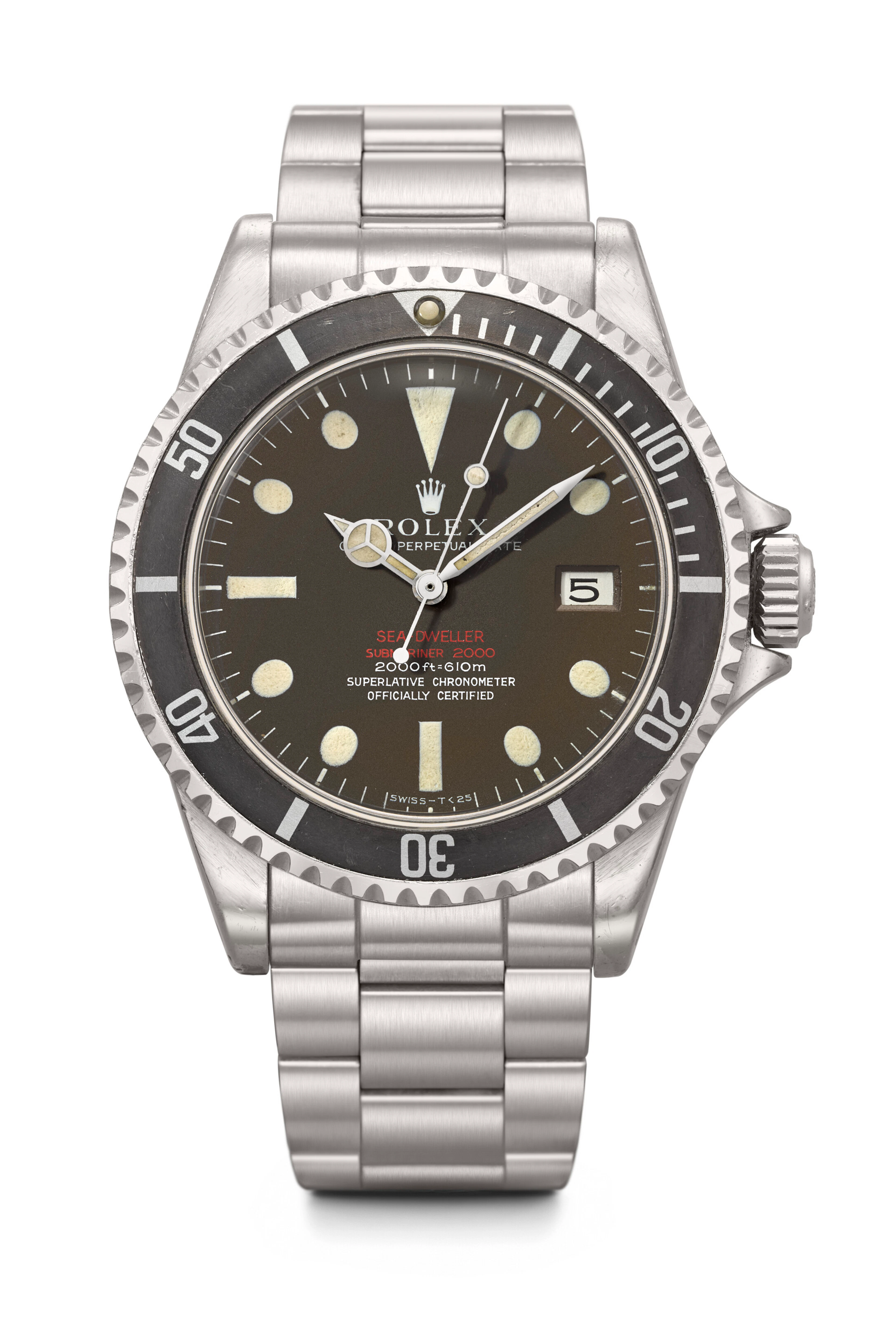 ROLEX. A VERY RARE AND EARLY STAINLESS STEEL AUTOMATIC WRISTWATCH