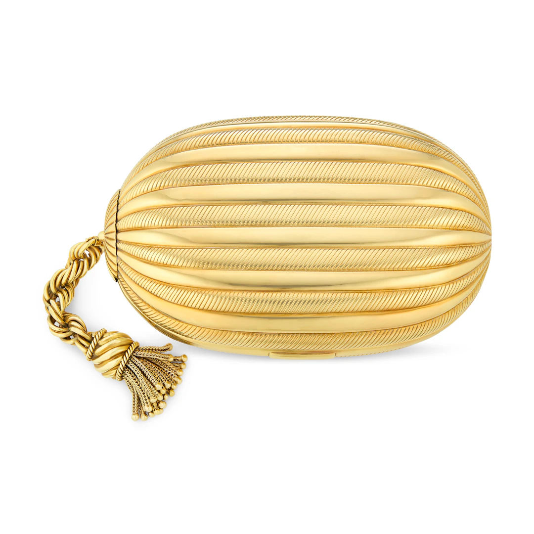 Bulgari Gold 'Melone' Evening Bag
