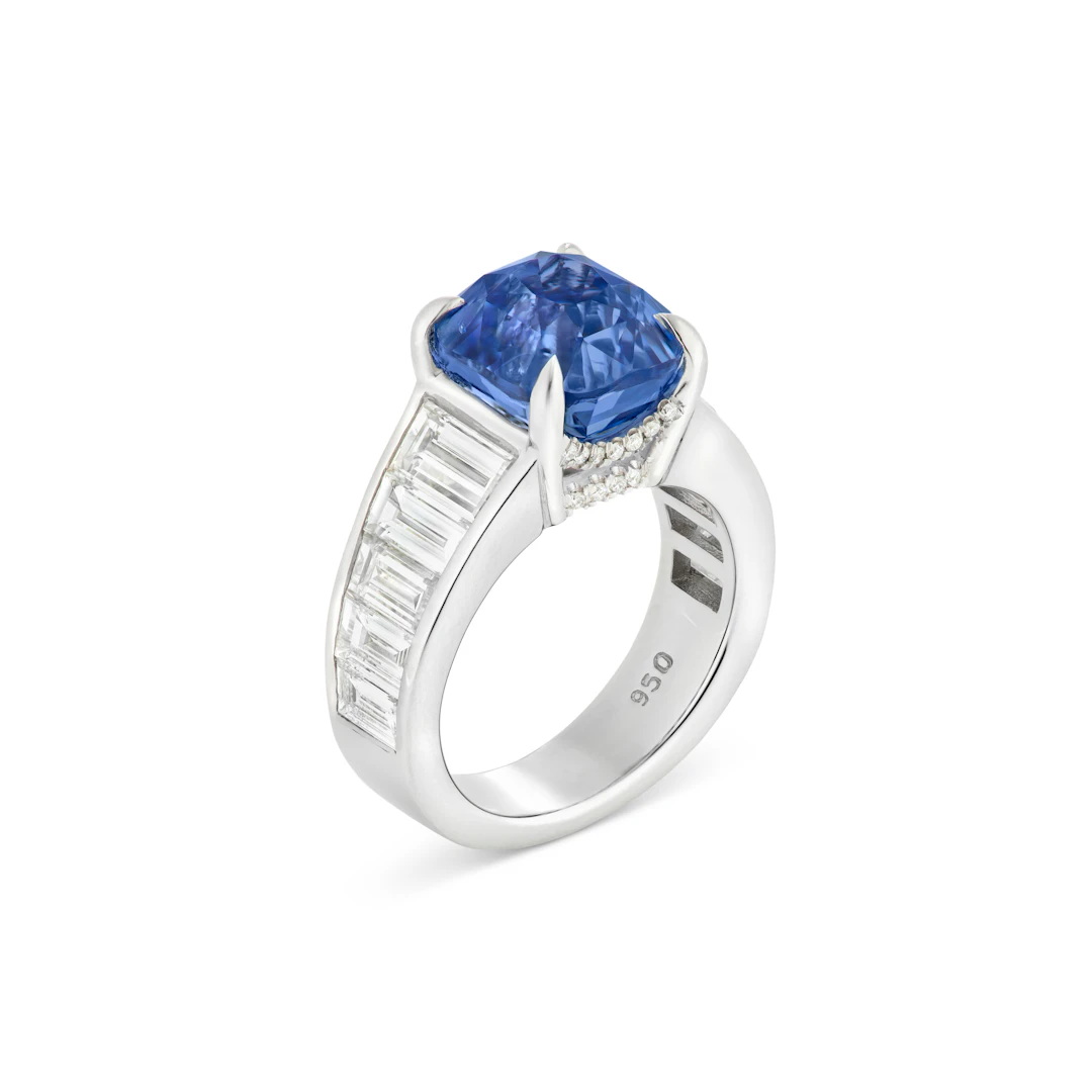Sapphire and Diamond Ring