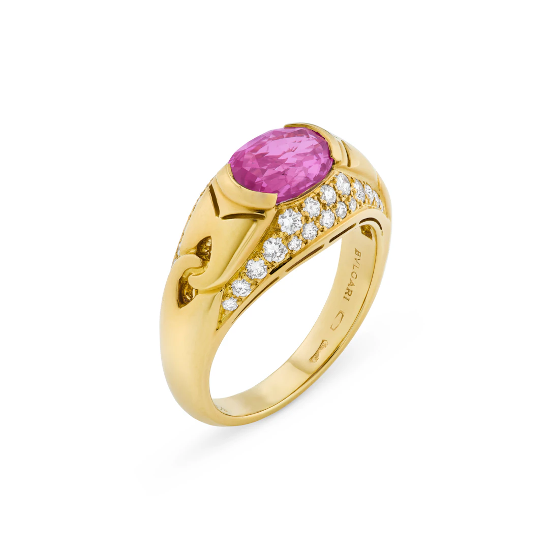Bulgari Colored Sapphire and Diamond Ring