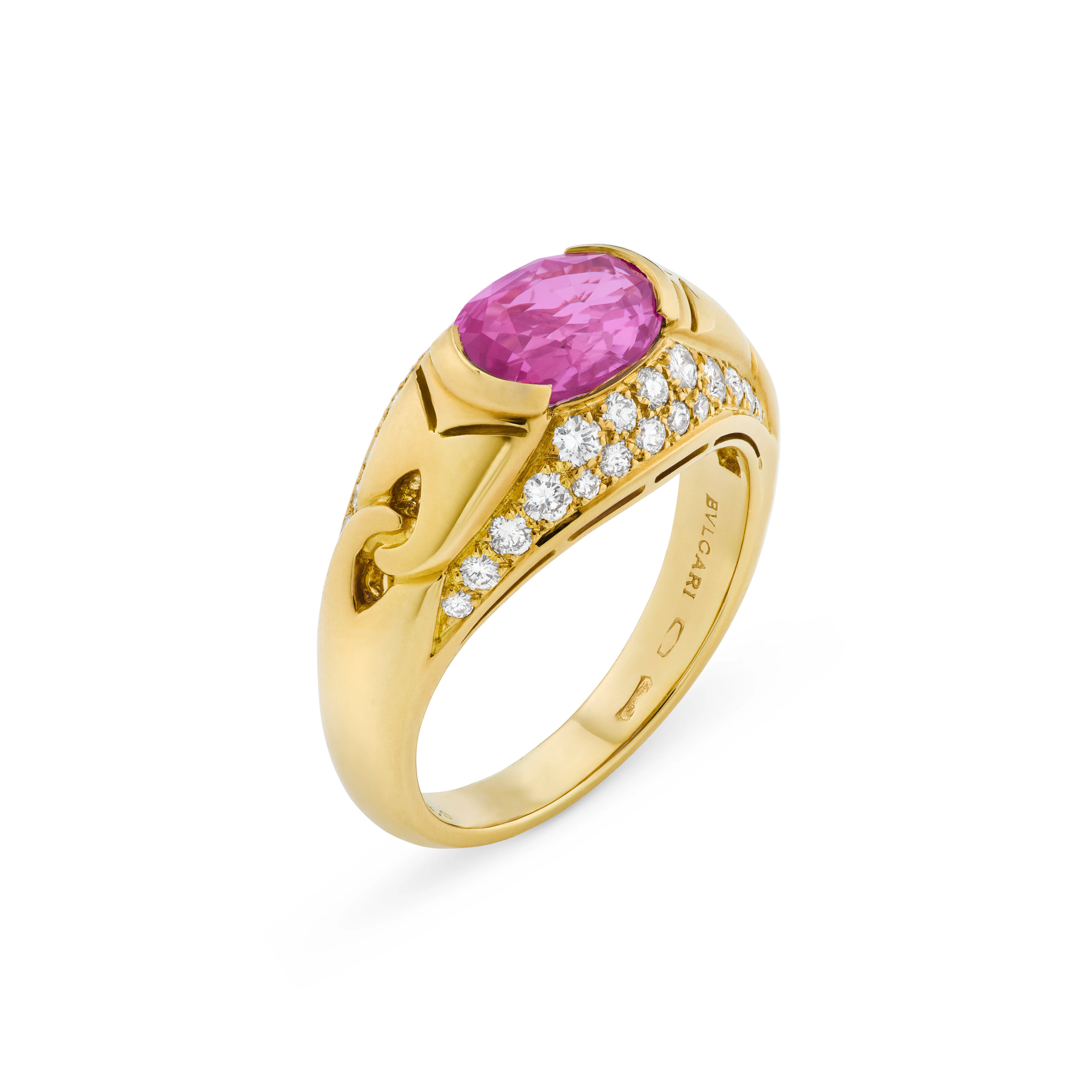 Bulgari Colored Sapphire and Diamond Ring