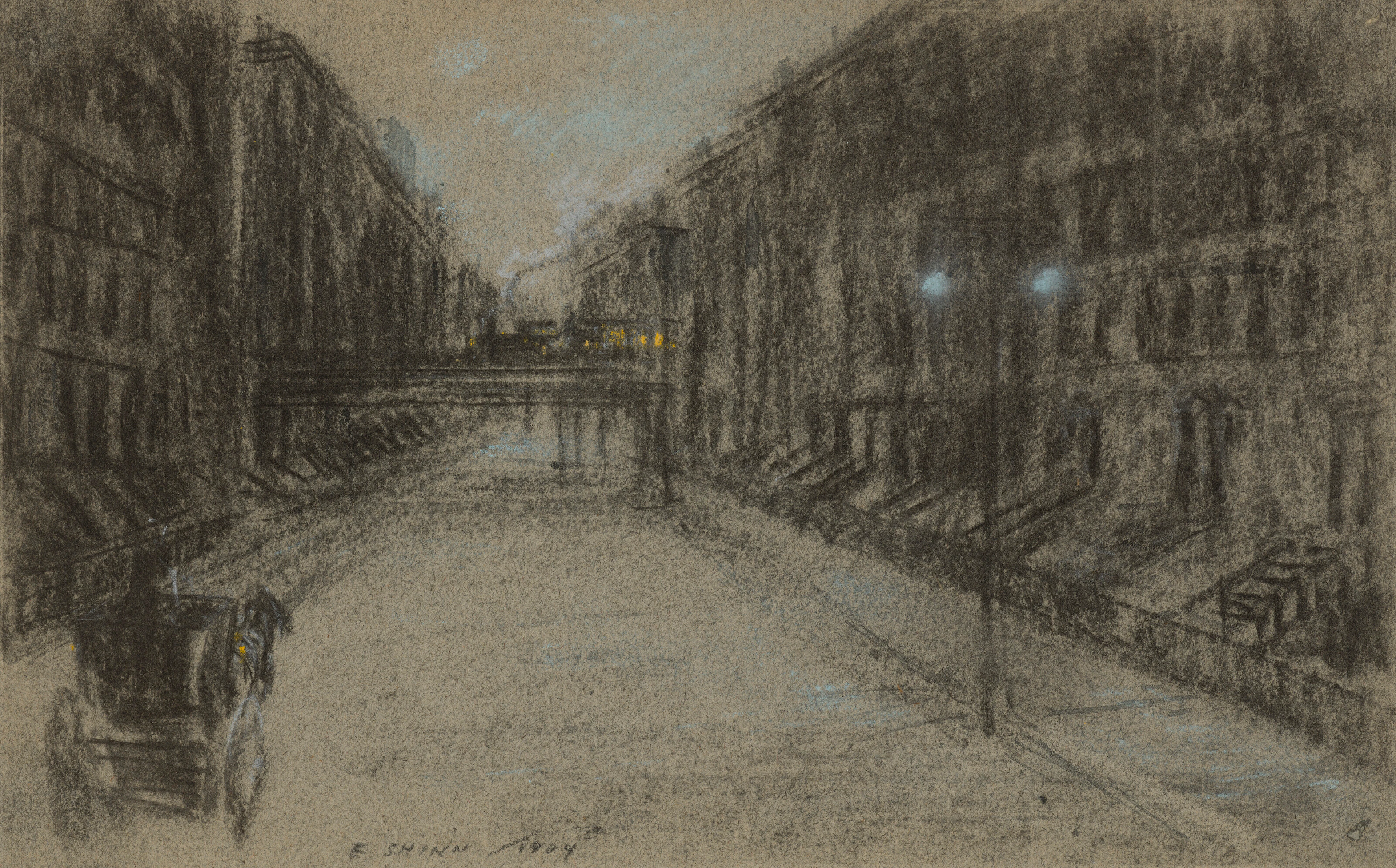 EVERETT SHINN (1876-1953) Millionaire's Row