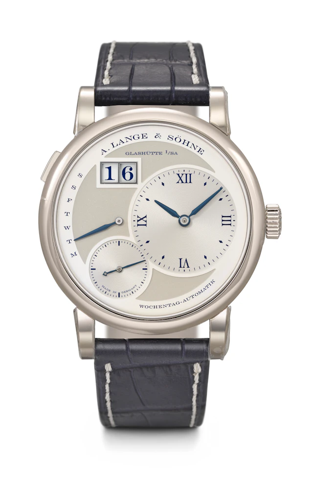 A. Lange & söhne. An Attractive 18K White Gold Limited Edition Automatic
