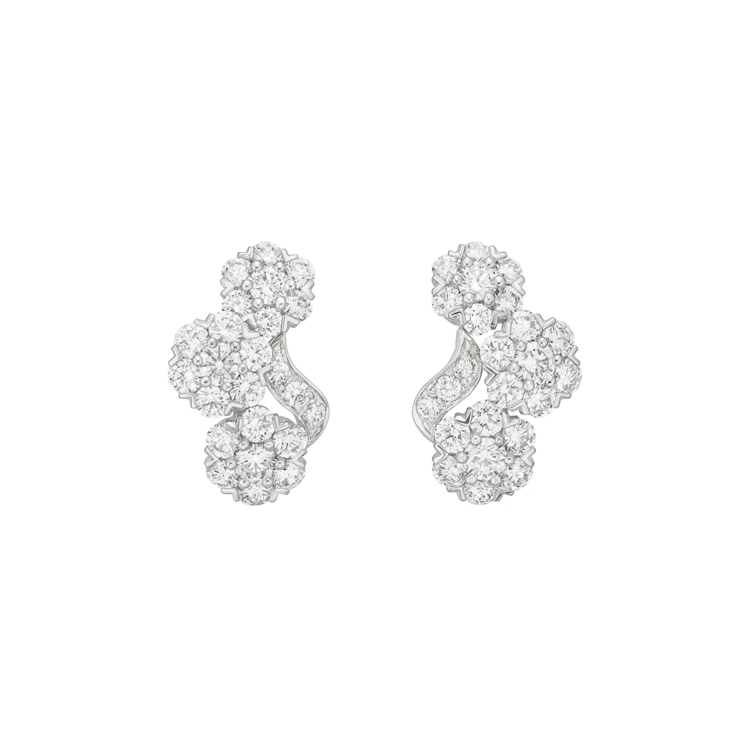 Van Cleef & Arpels Diamond 'Snowflake' Earrings