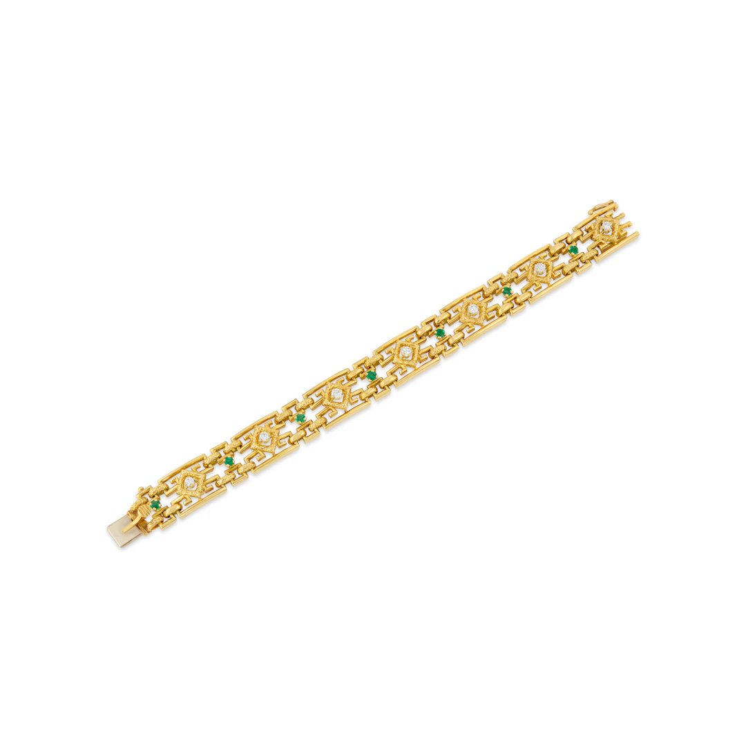Tiffany & Co. Emerald and Diamond Bracelet