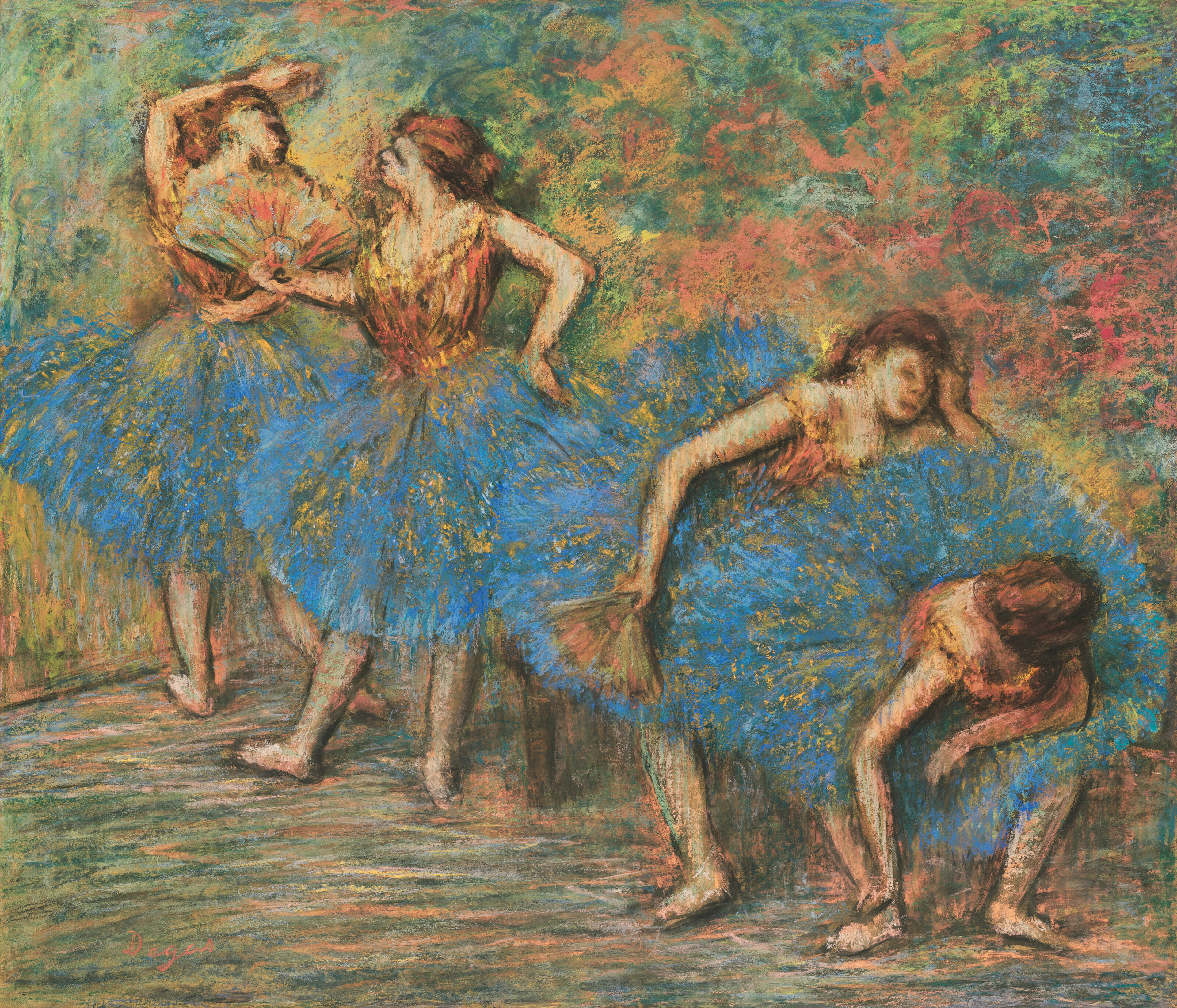 EDGAR DEGAS (1834-1917) Quatre danseuses