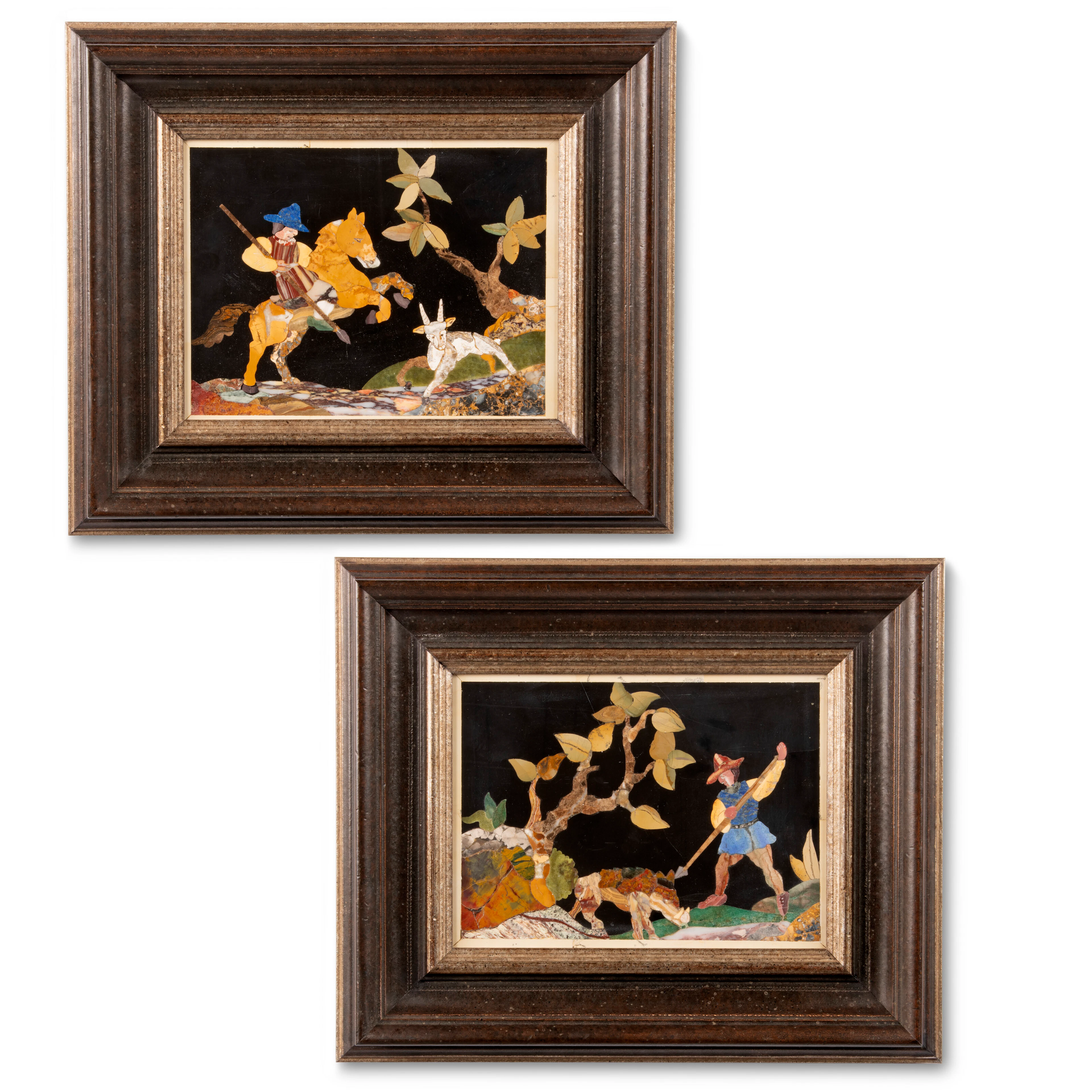 A Pair of Italian Pietra Dura Plaques