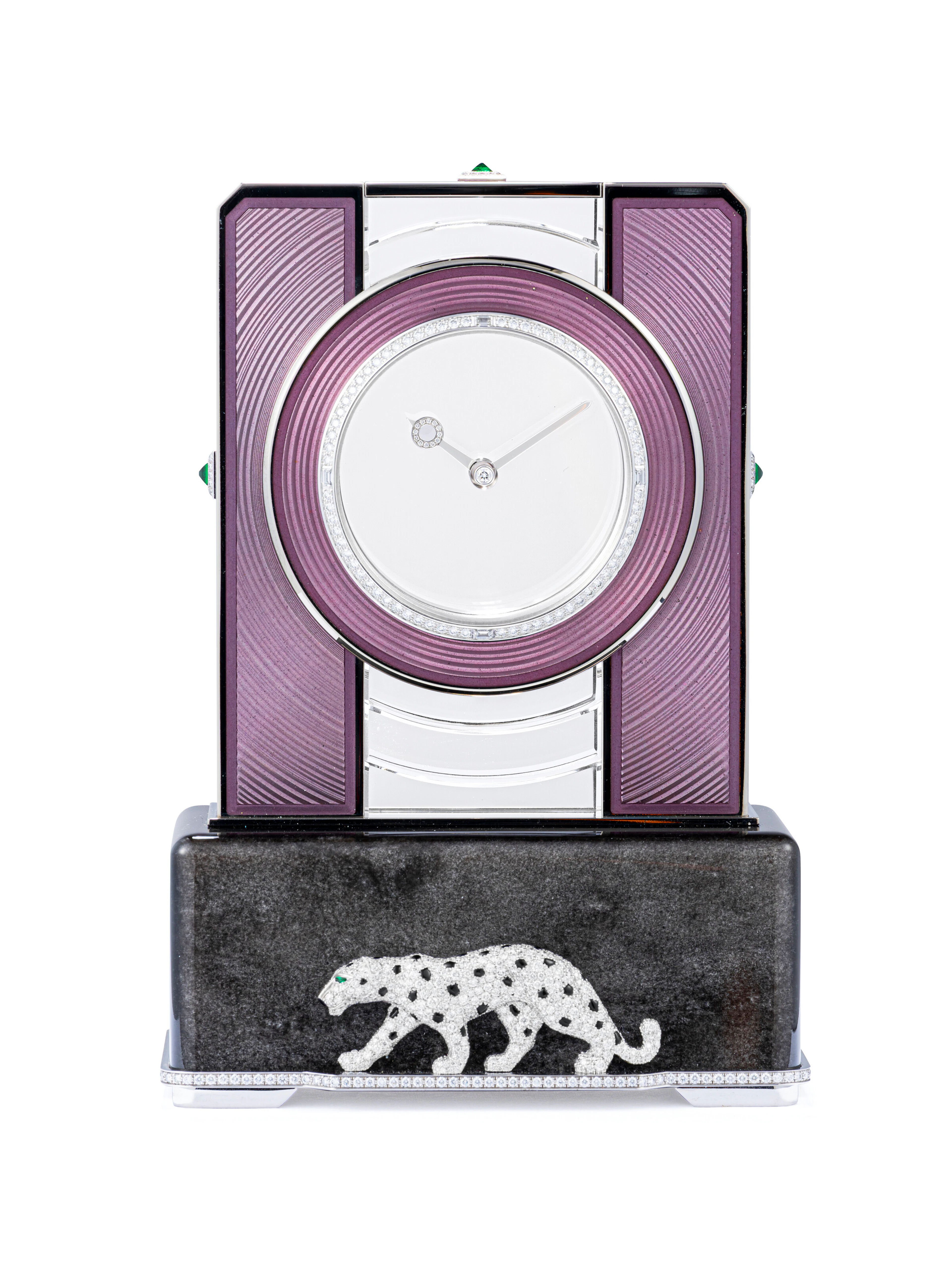 CARTIER. A MAGNIFICENT AND EXTREMELY RARE 18K WHITE GOLD AND DIAMOND-SET