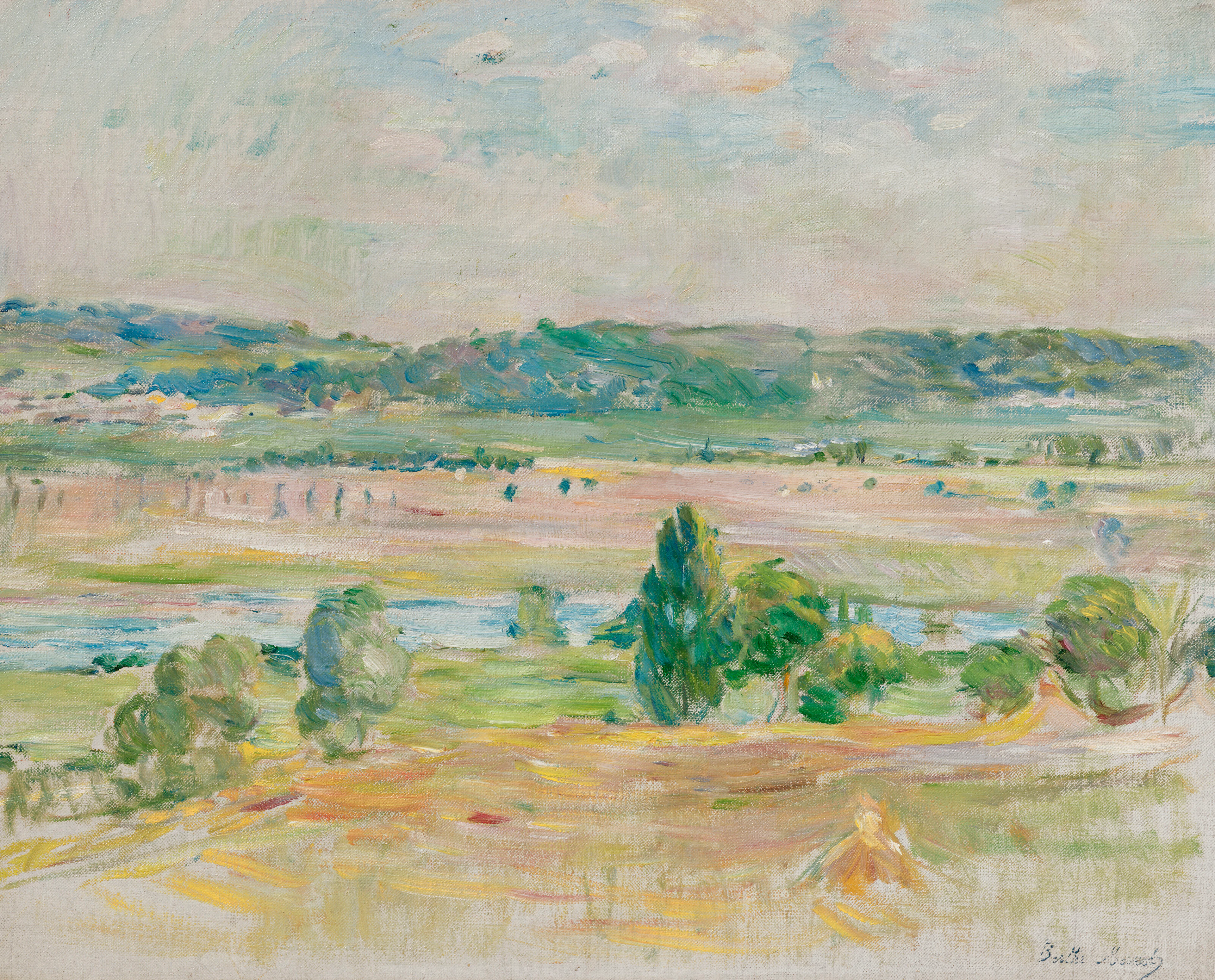 BERTHE MORISOT (1841-1895) Vue de la Seine à Mézy