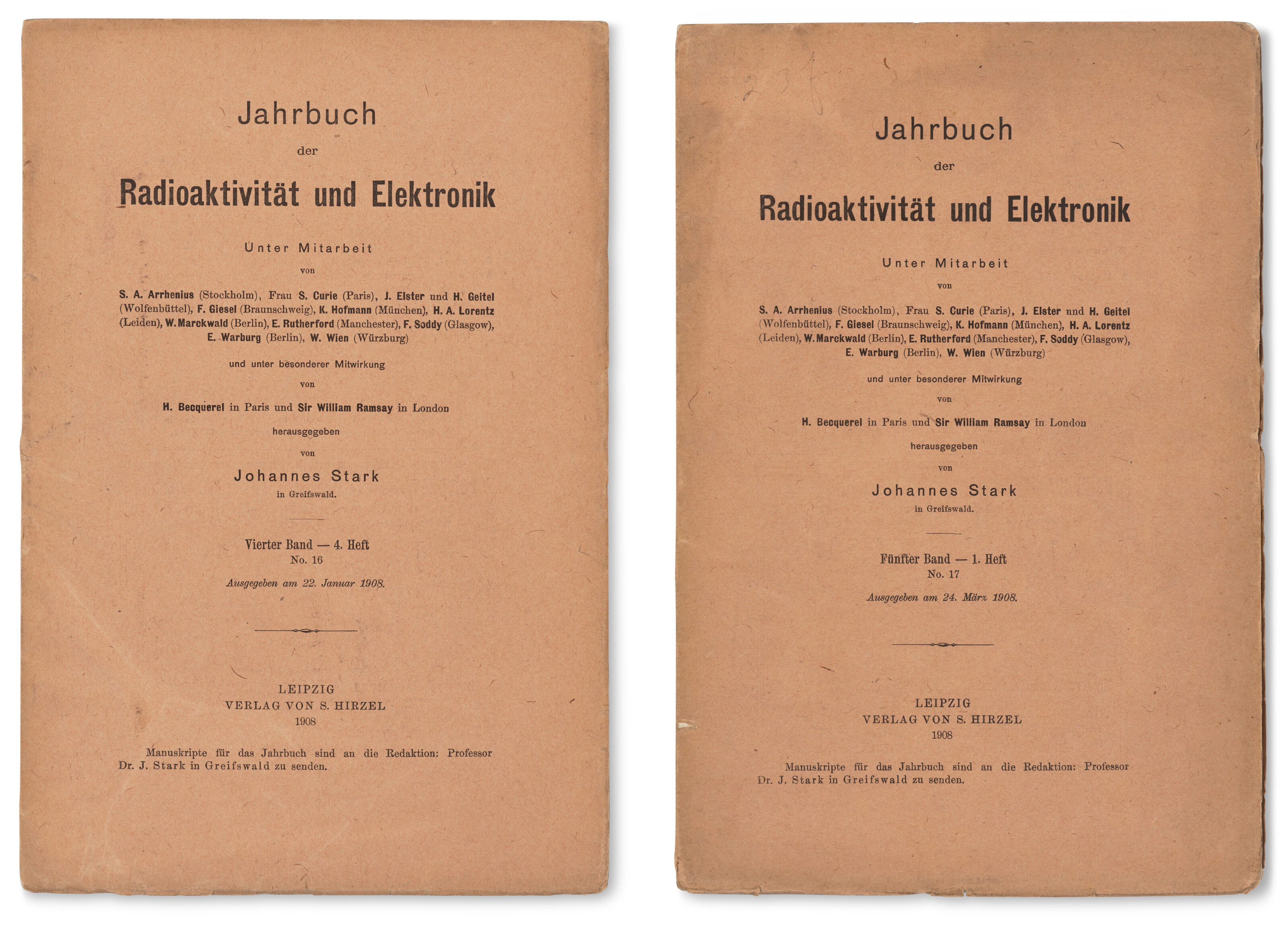 "Über Das Relativitätsprinzip Und Die Aus Demselben Gezogenen Folgerungen"