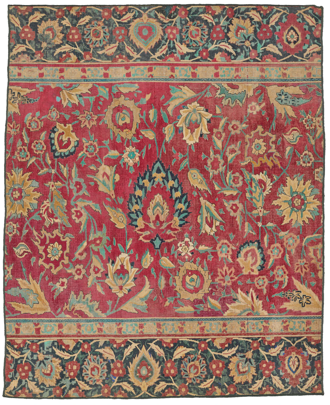 A Mughal Carpet Fragment