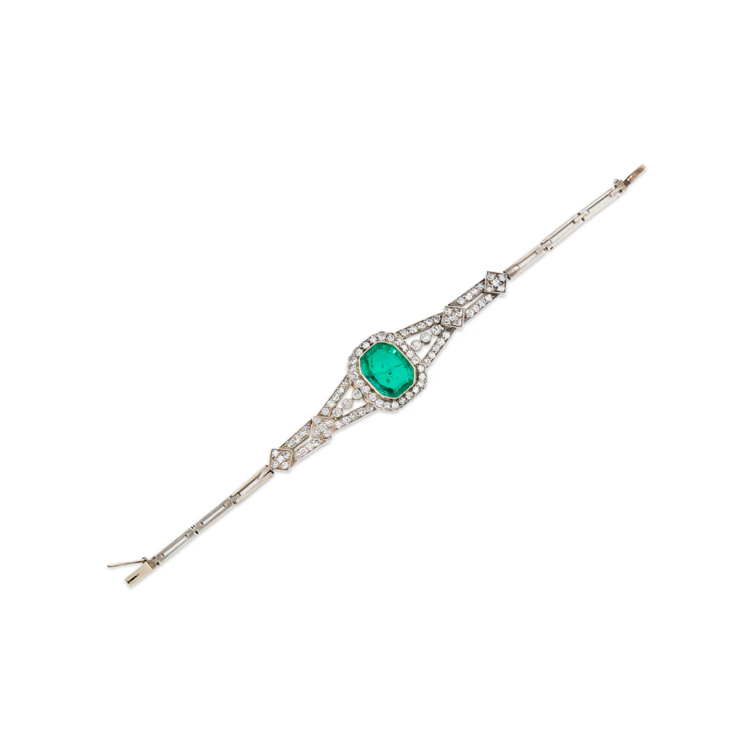 Emerald and Diamond Bracelet