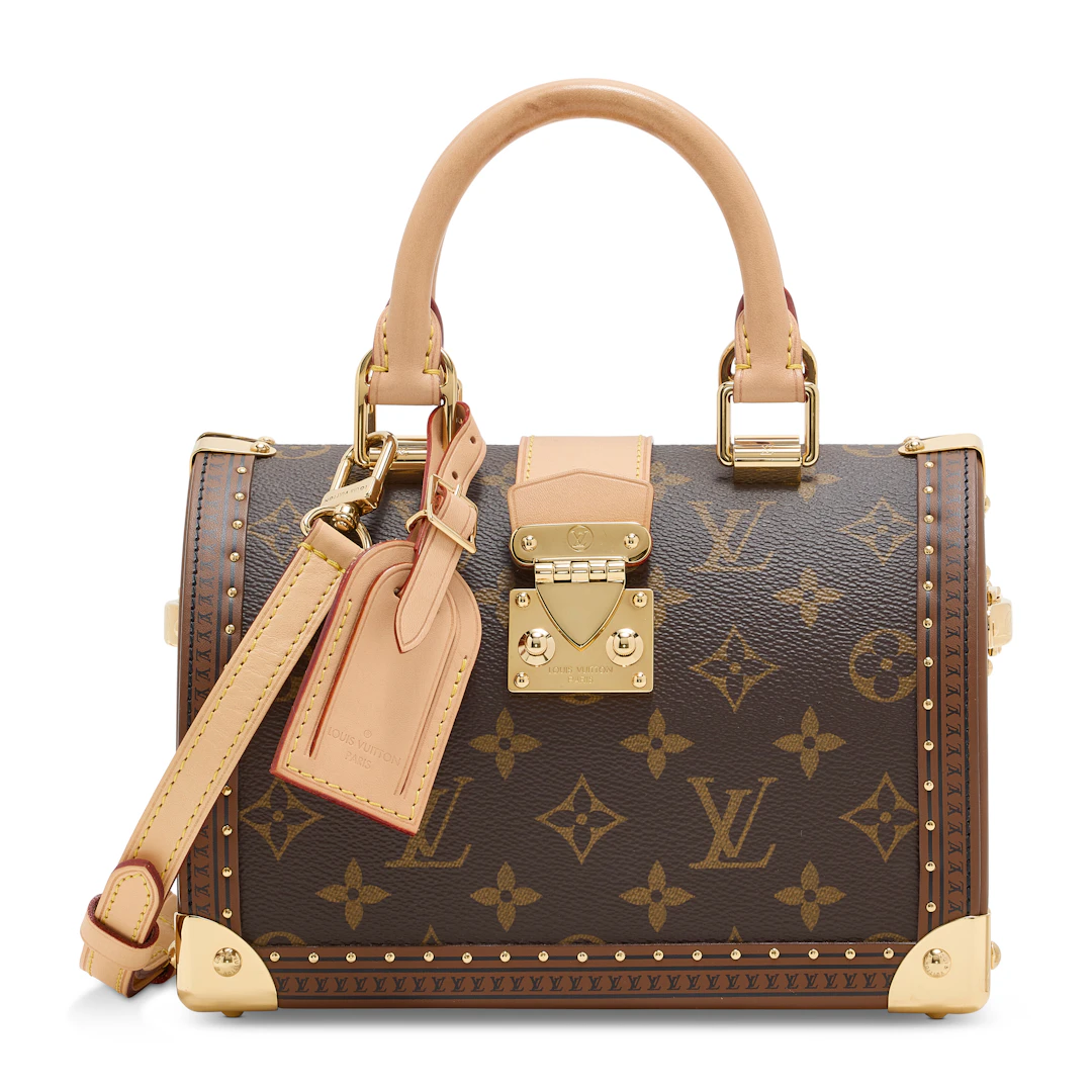 A Classic Monogram Canvas Speedy Trunk 20 with Brass Hardware