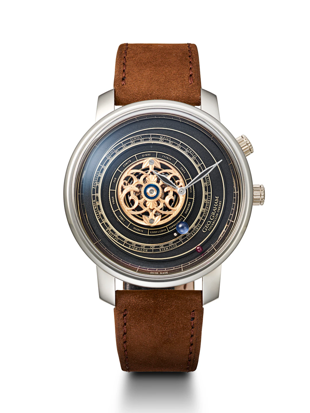 Graham, Unique Platinum 'Geo. Graham Orrery Tourbillon', Ref. 2Ggbx