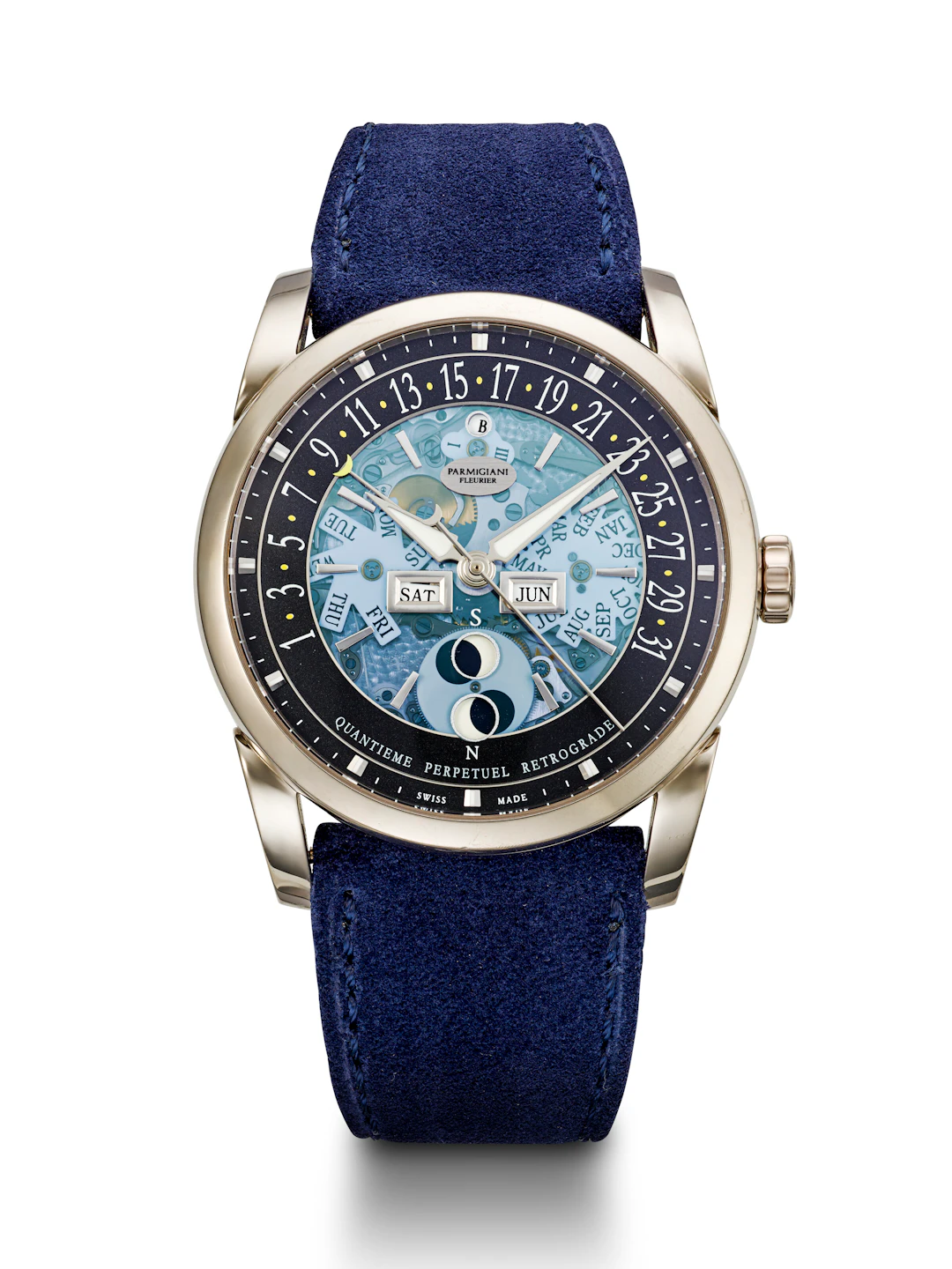 Parmigiani Fleurier, White Gold 'Tonda Centrum Quantieme Perpetuel