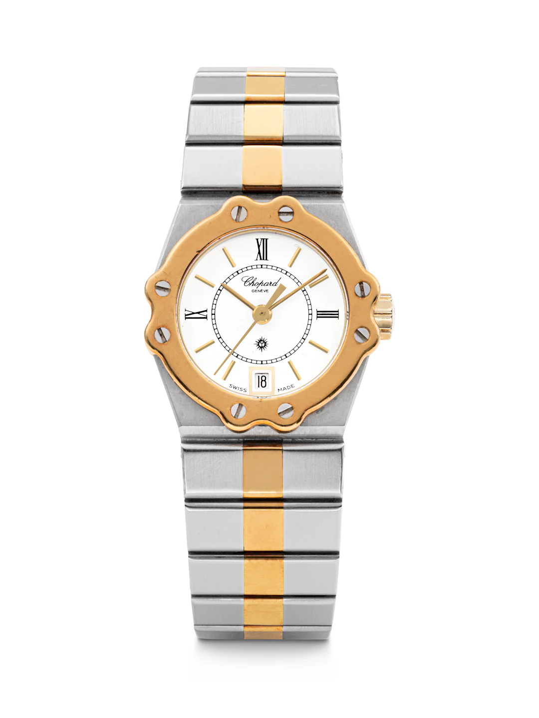 Chopard, Lady’s Gold and Stainless Steel Bracelet Watch