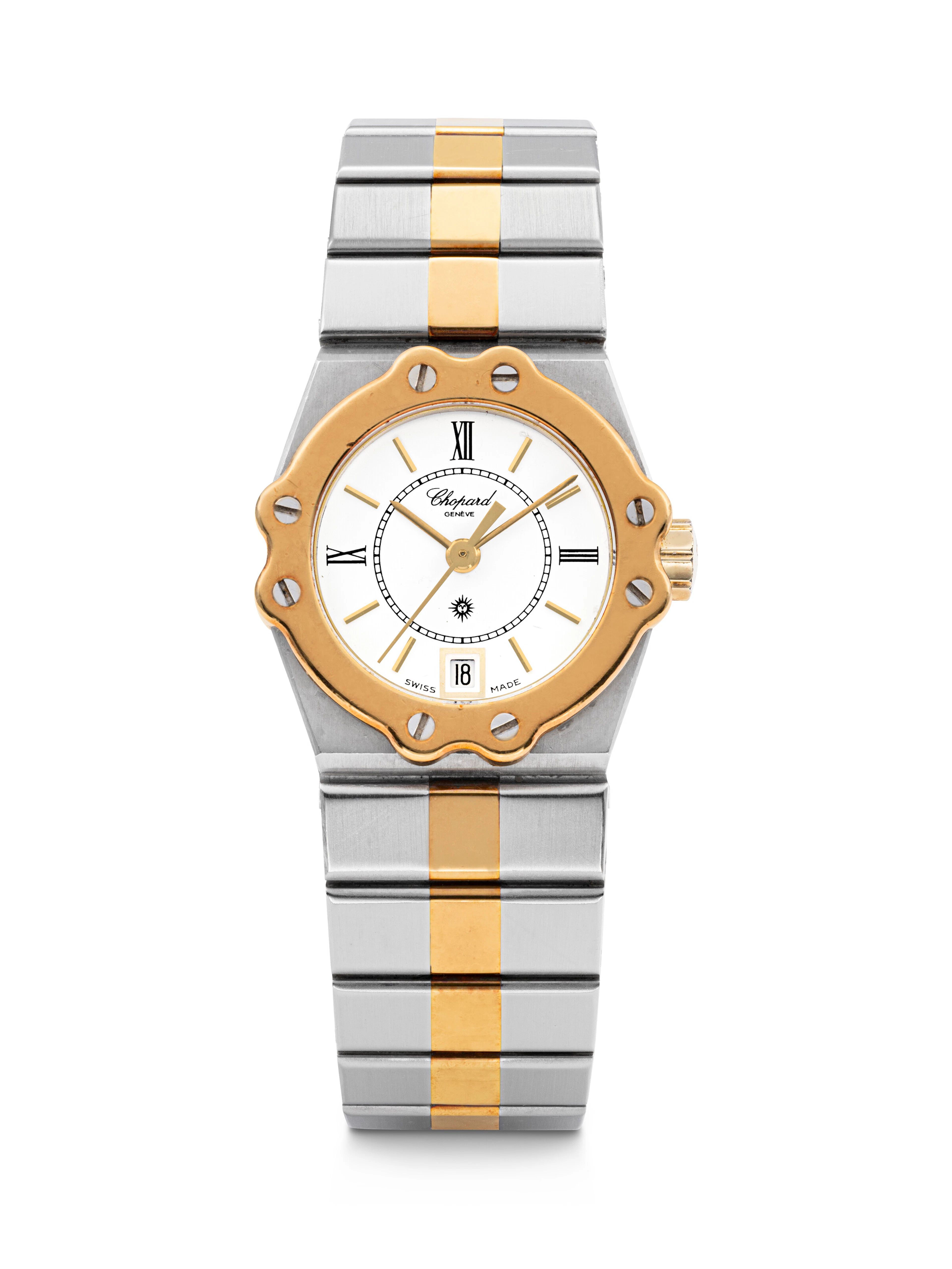 Chopard, Lady’s Gold and Stainless Steel Bracelet Watch