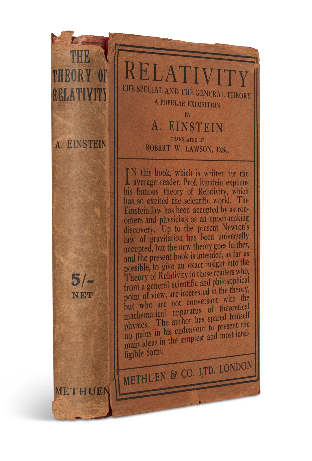 Relativity: the Special and the General Theory