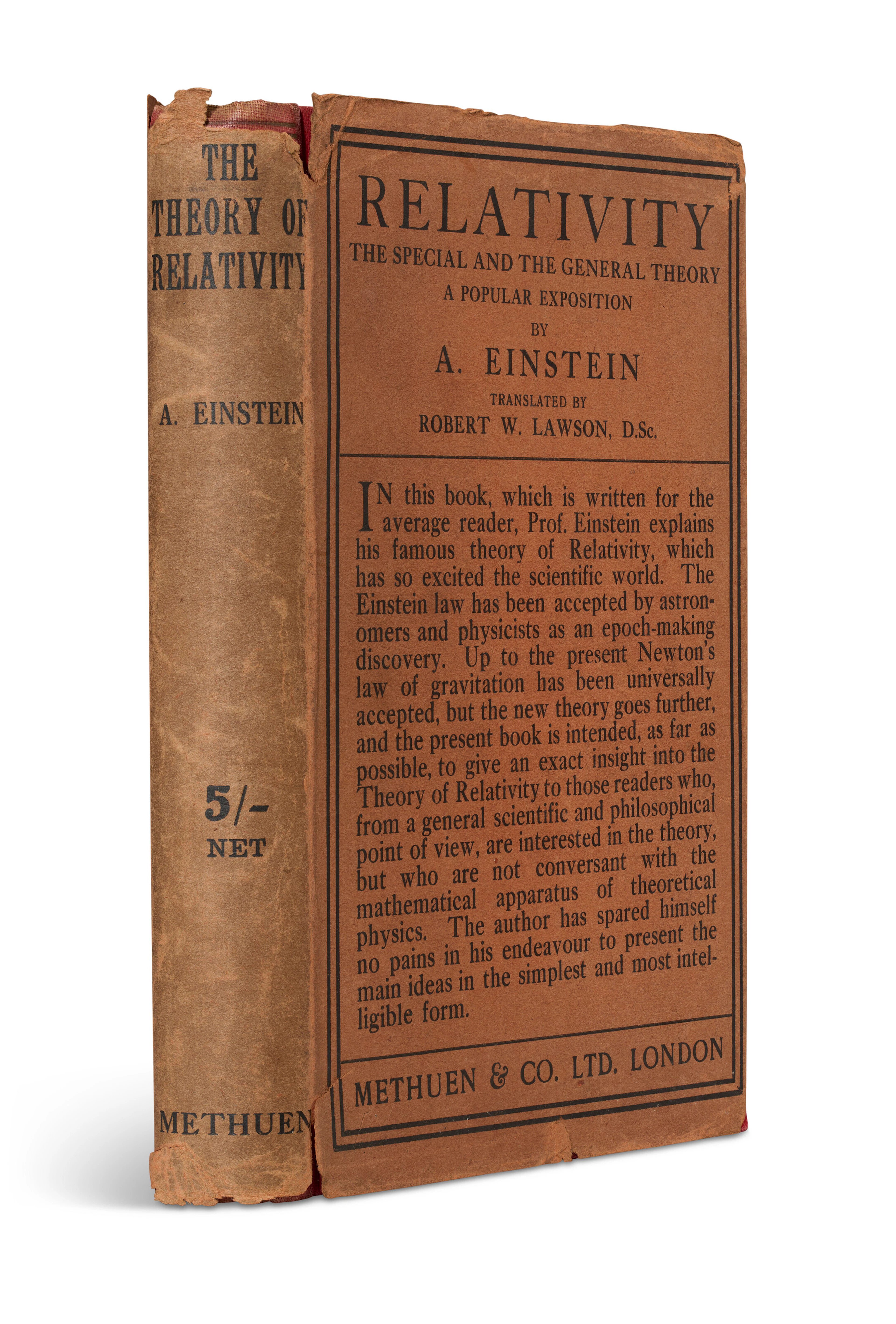 Relativity: the Special and the General Theory