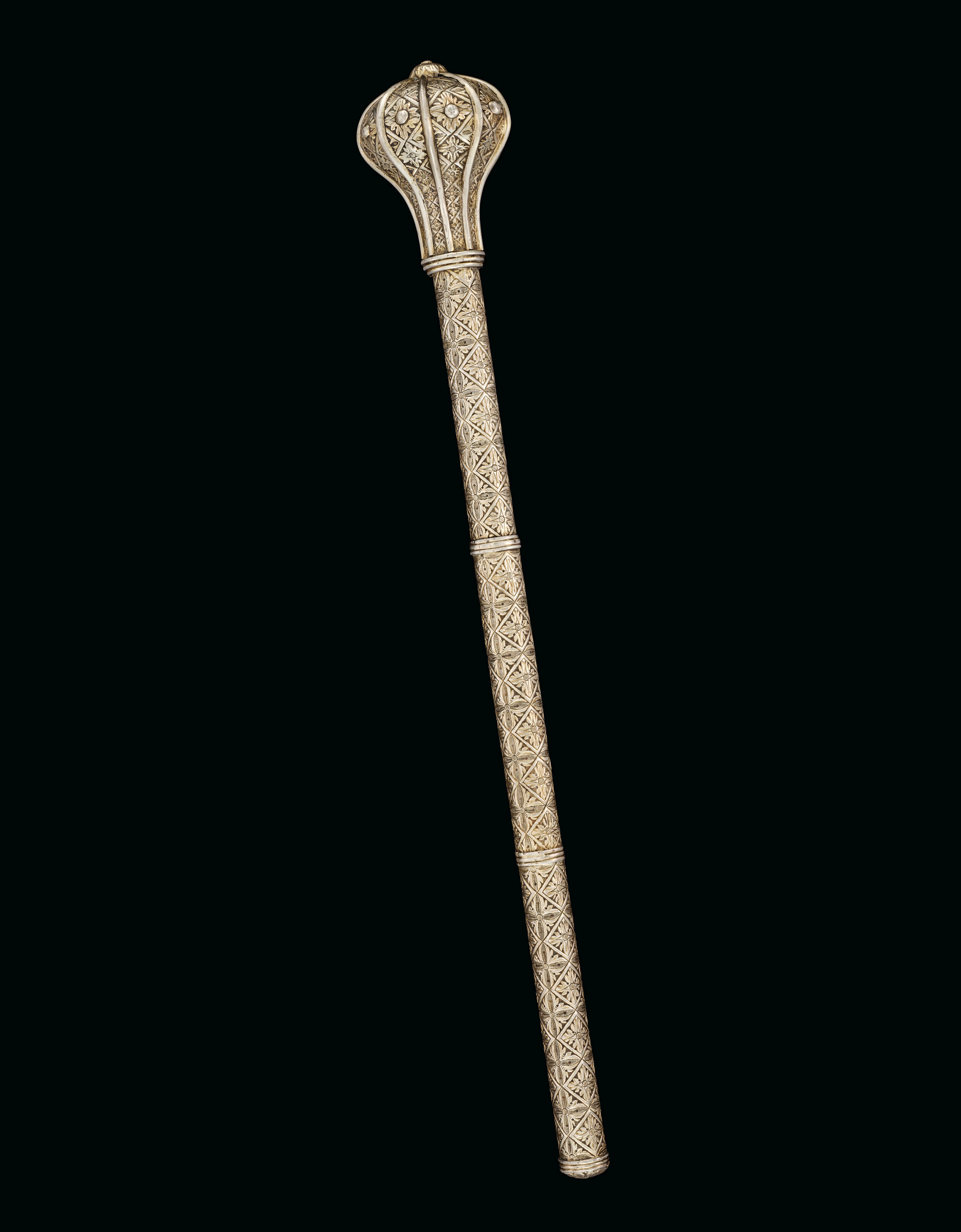 A Silver-Gilt Mace